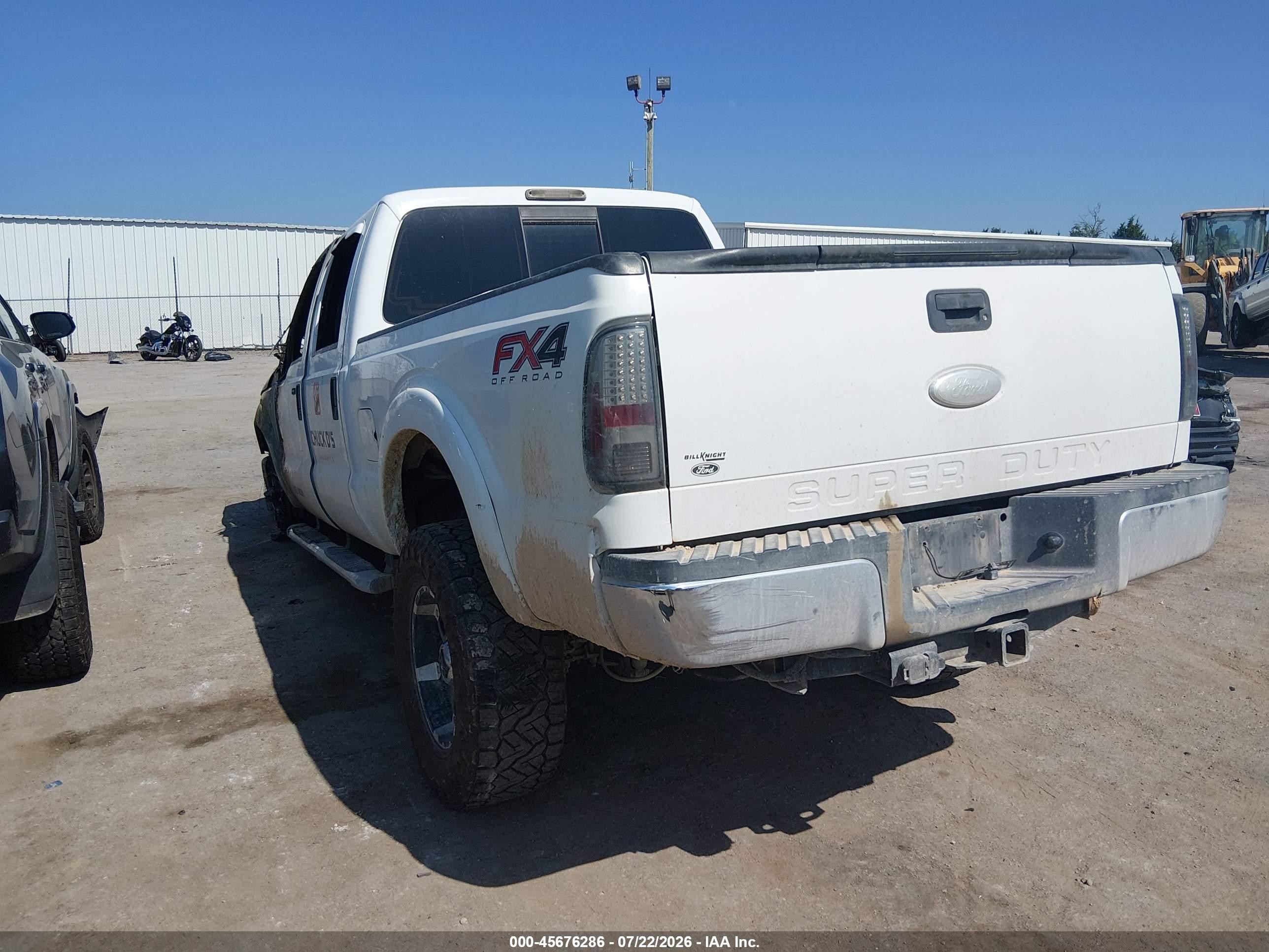 2012 Ford Super Duty F-250 Srw Xlt Белый vin: 1FT7W2BTXCEC41863