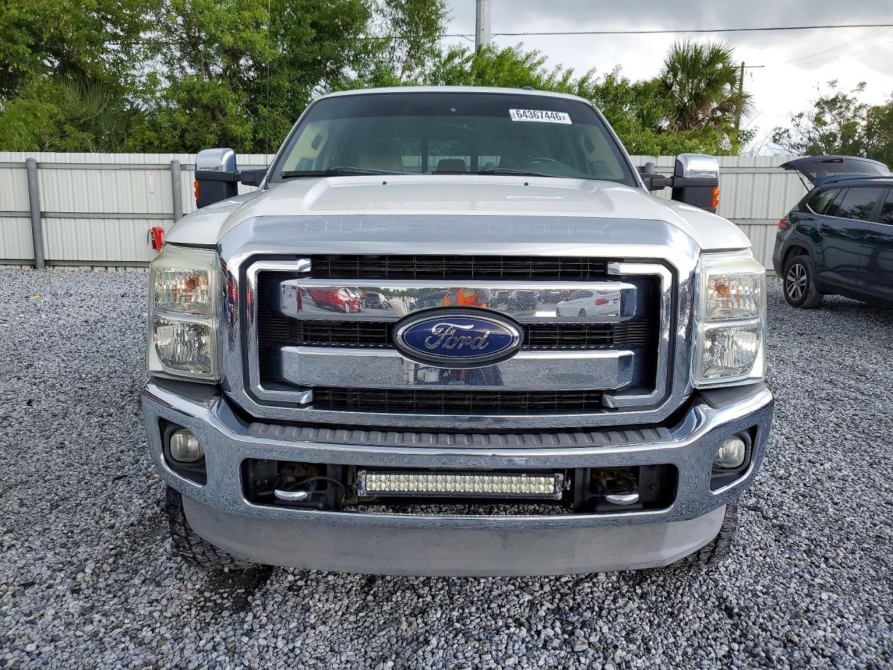 2012 Ford F250 Super Duty White vin: 1FT7W2BTXCEC44164