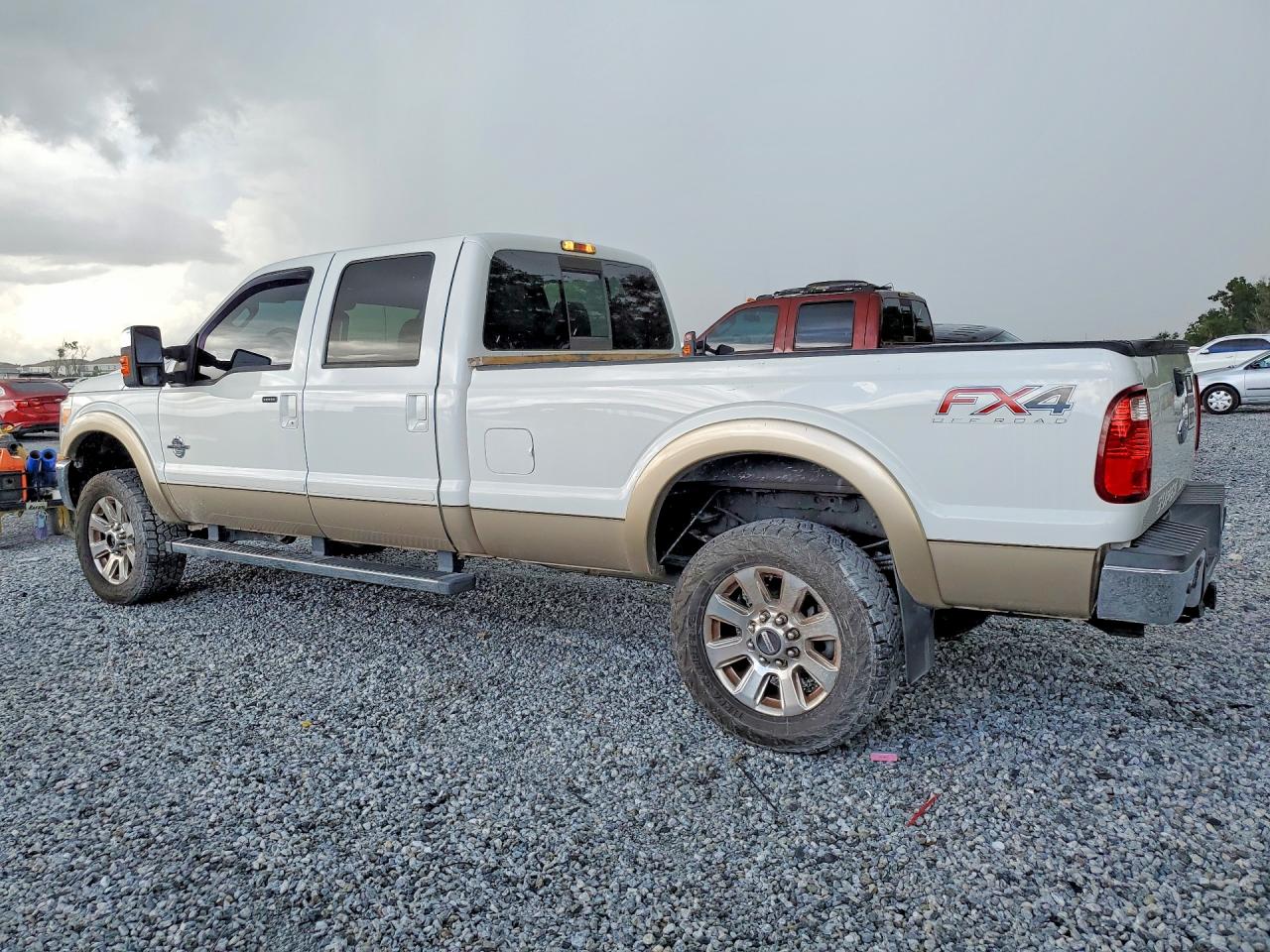 2012 Ford F250 Super Duty White vin: 1FT7W2BTXCEC44164