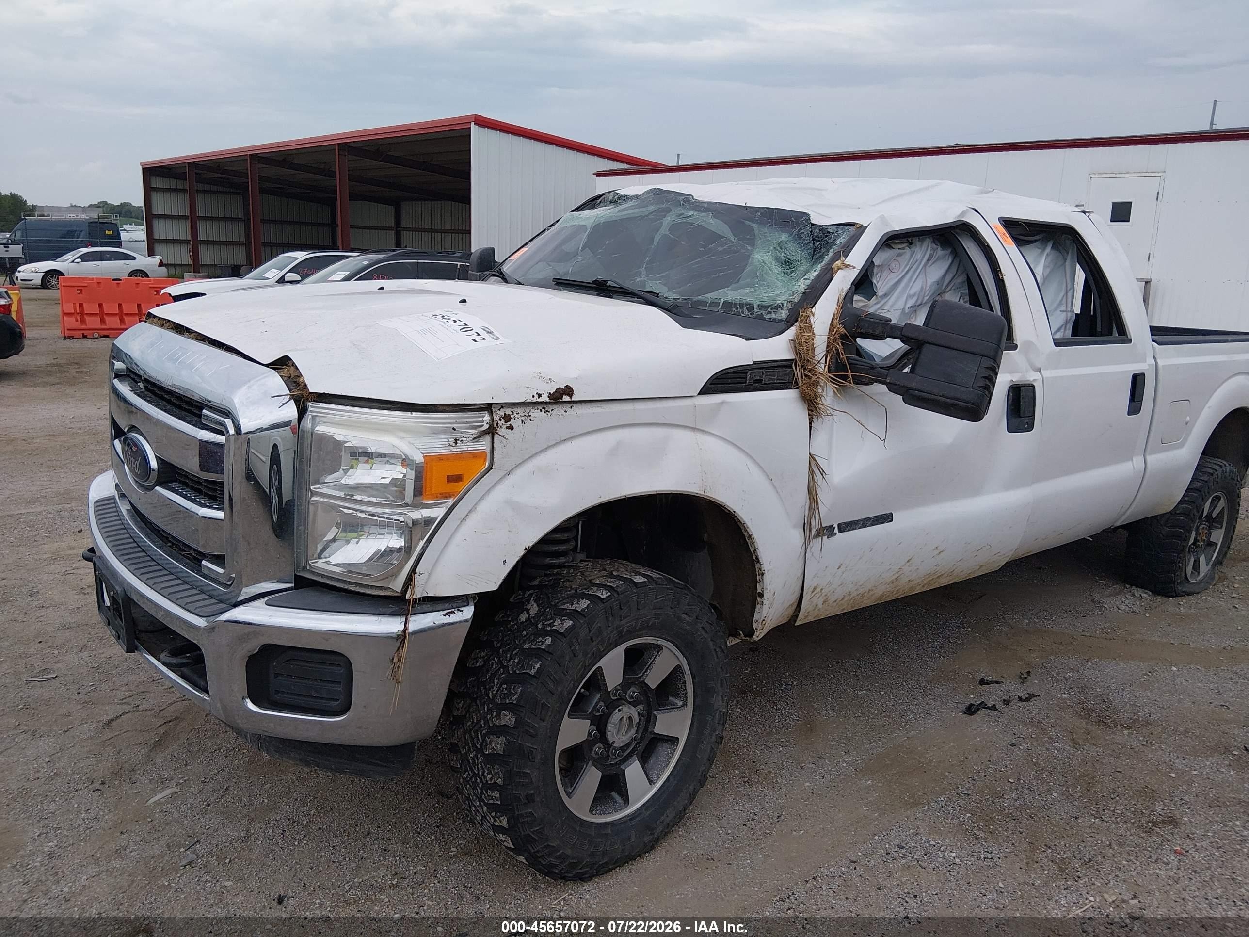 2012 Ford Super Duty F-250 Srw Xlt White vin: 1FT7W2BTXCEC61773