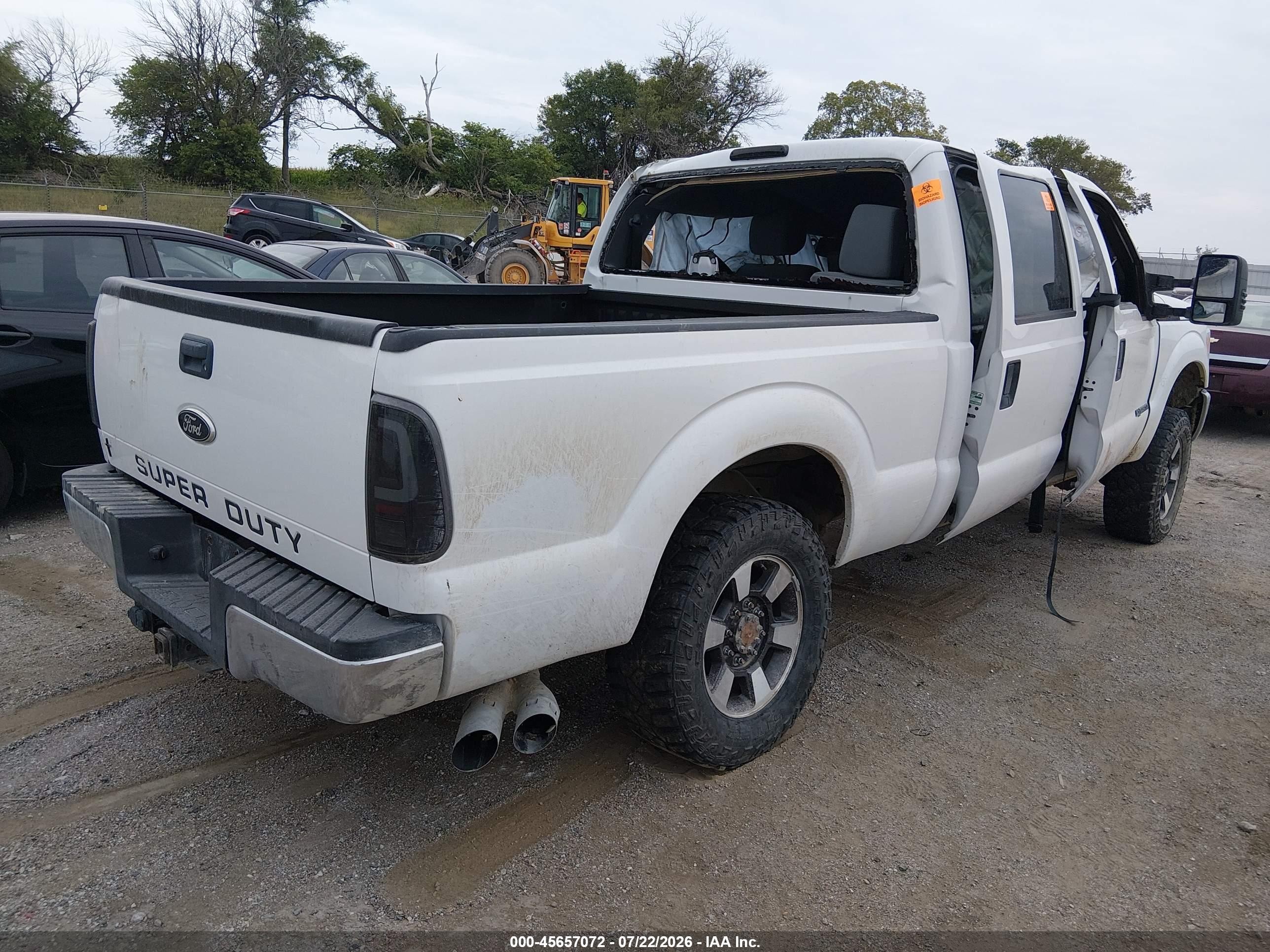 2012 Ford Super Duty F-250 Srw Xlt White vin: 1FT7W2BTXCEC61773