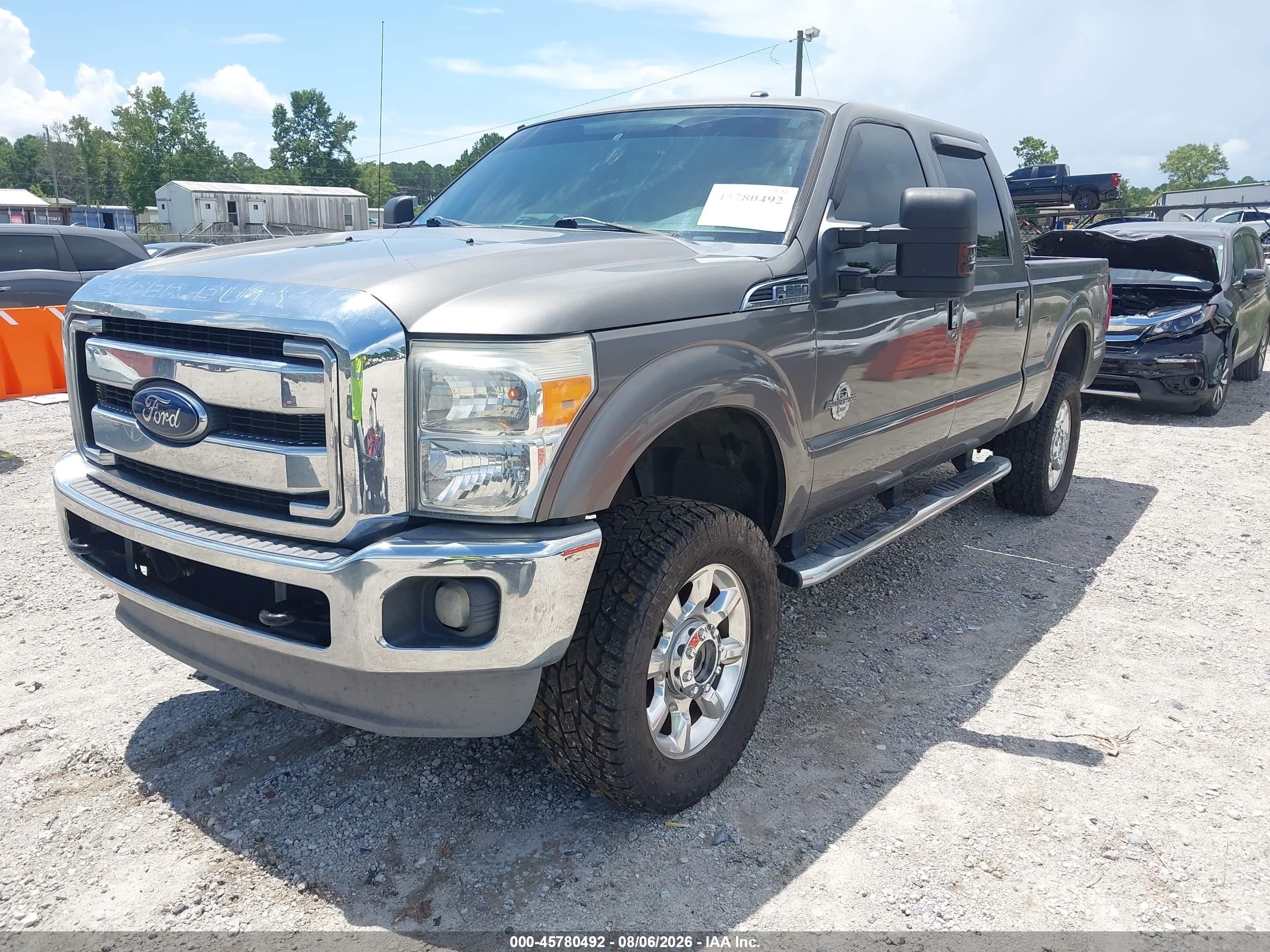 2012 Ford F-250 Lariat Gray vin: 1FT7W2BTXCEC64964