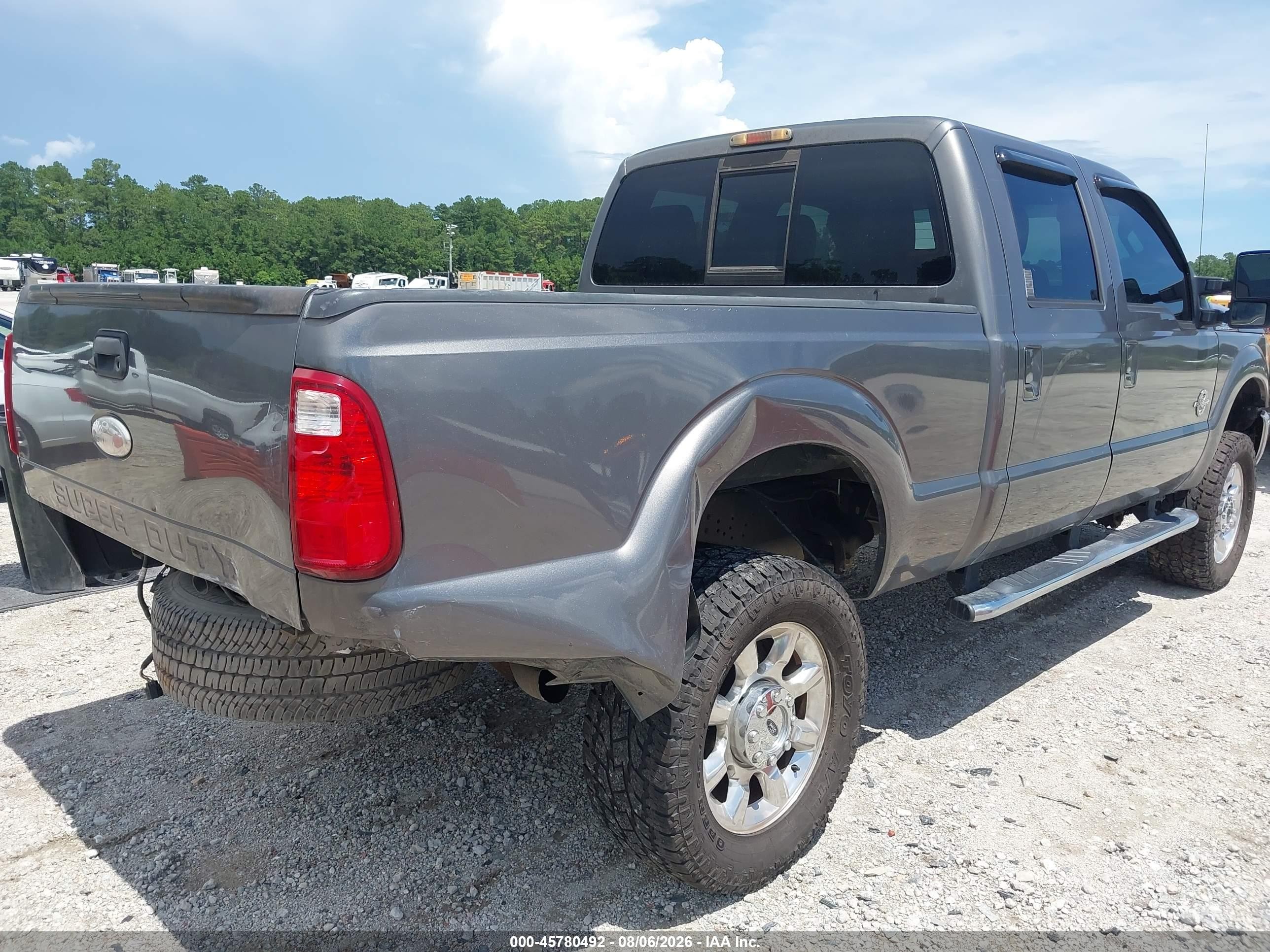 2012 Ford F-250 Lariat Gray vin: 1FT7W2BTXCEC64964