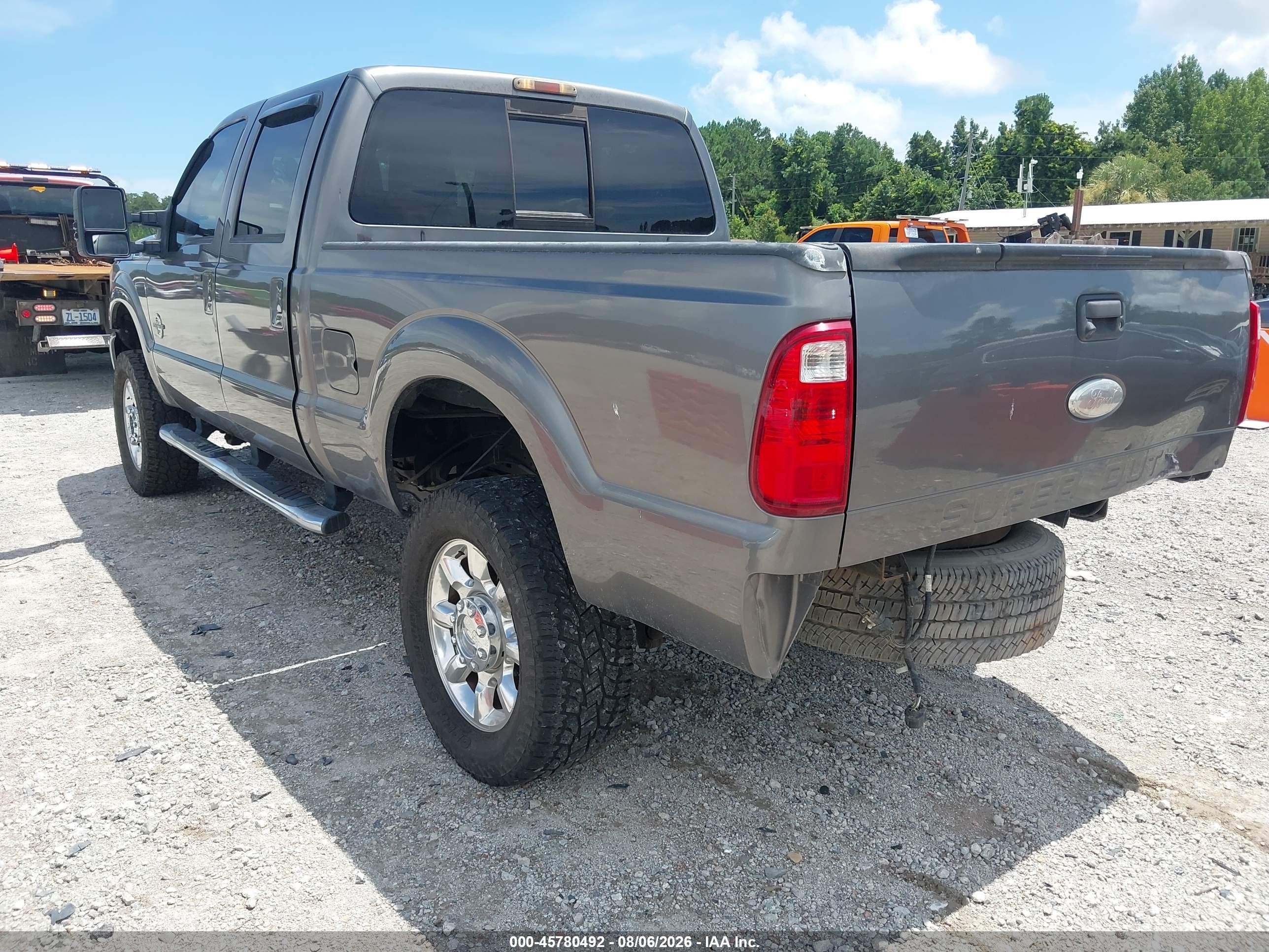 2012 Ford F-250 Lariat Gray vin: 1FT7W2BTXCEC64964