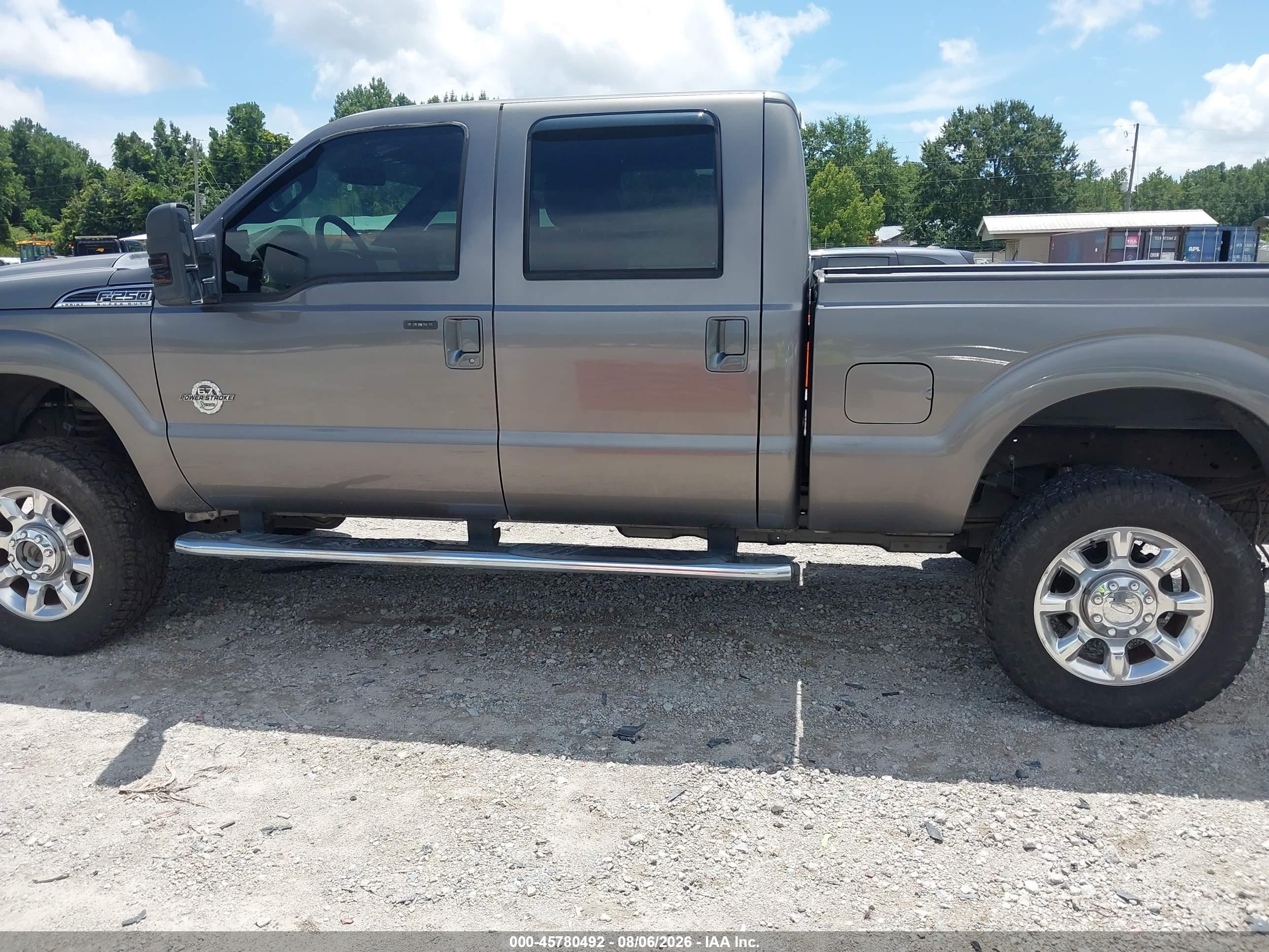 2012 Ford F-250 Lariat Gray vin: 1FT7W2BTXCEC64964