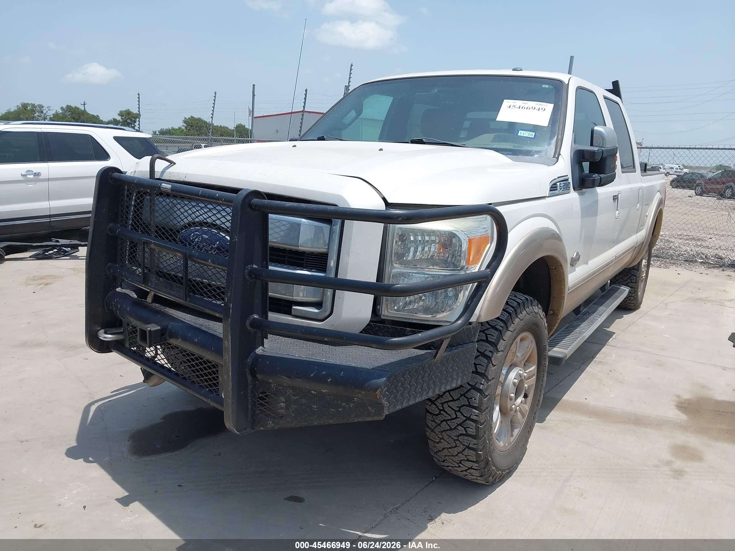 2012 Ford Super Duty F-250 Srw King Ranch/lariat/xl/xlt Белый vin: 1FT7W2BTXCED06503
