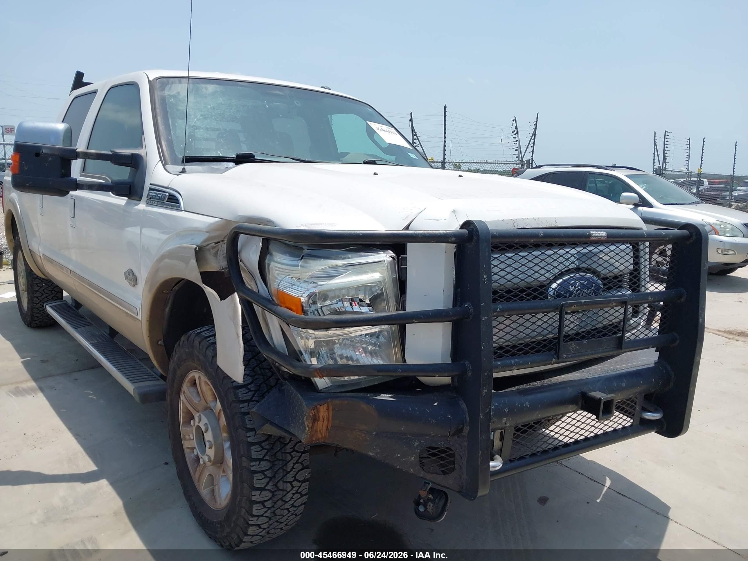 2012 Ford Super Duty F-250 Srw King Ranch/lariat/xl/xlt Белый vin: 1FT7W2BTXCED06503