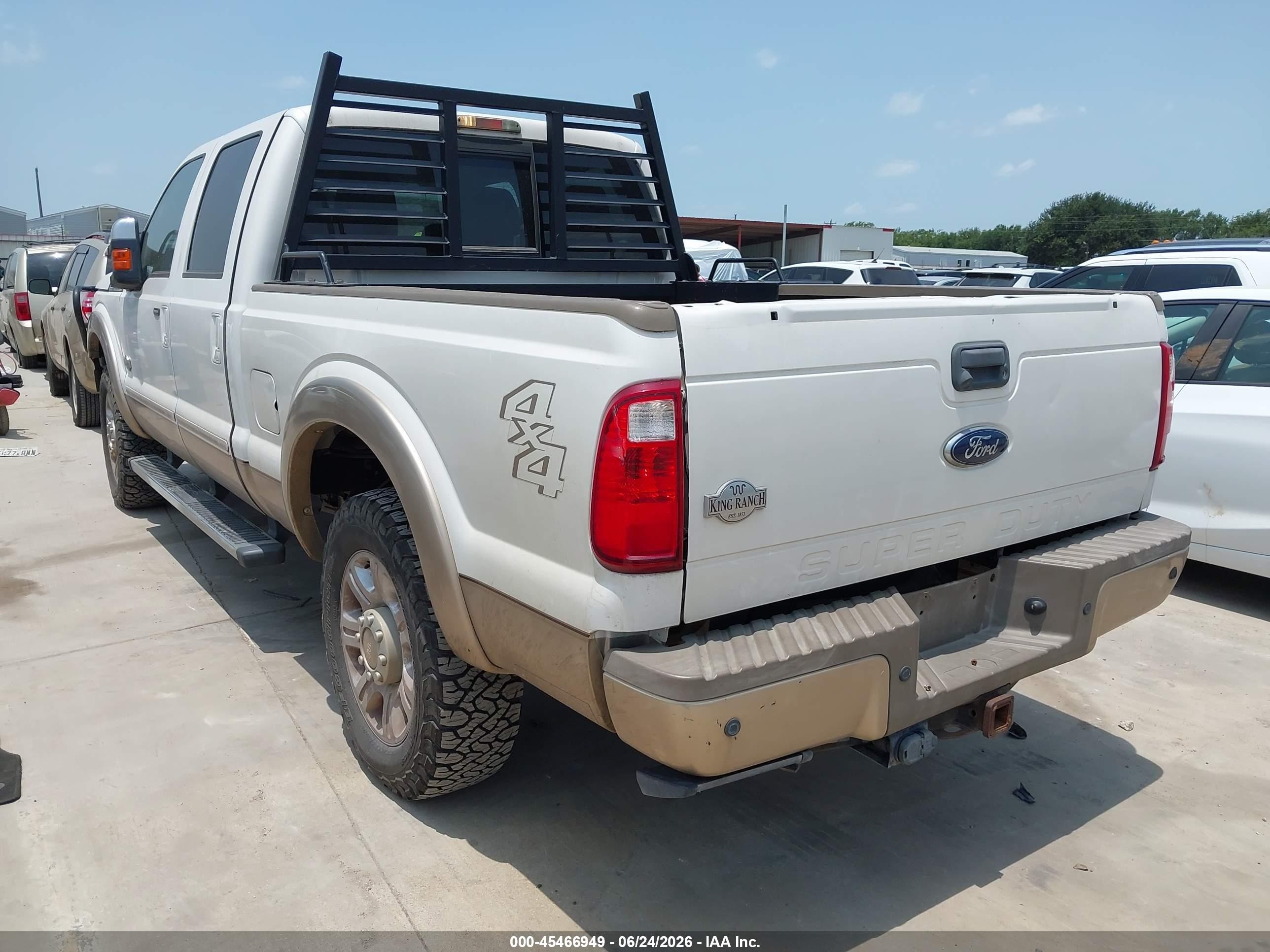 2012 Ford Super Duty F-250 Srw King Ranch/lariat/xl/xlt Белый vin: 1FT7W2BTXCED06503