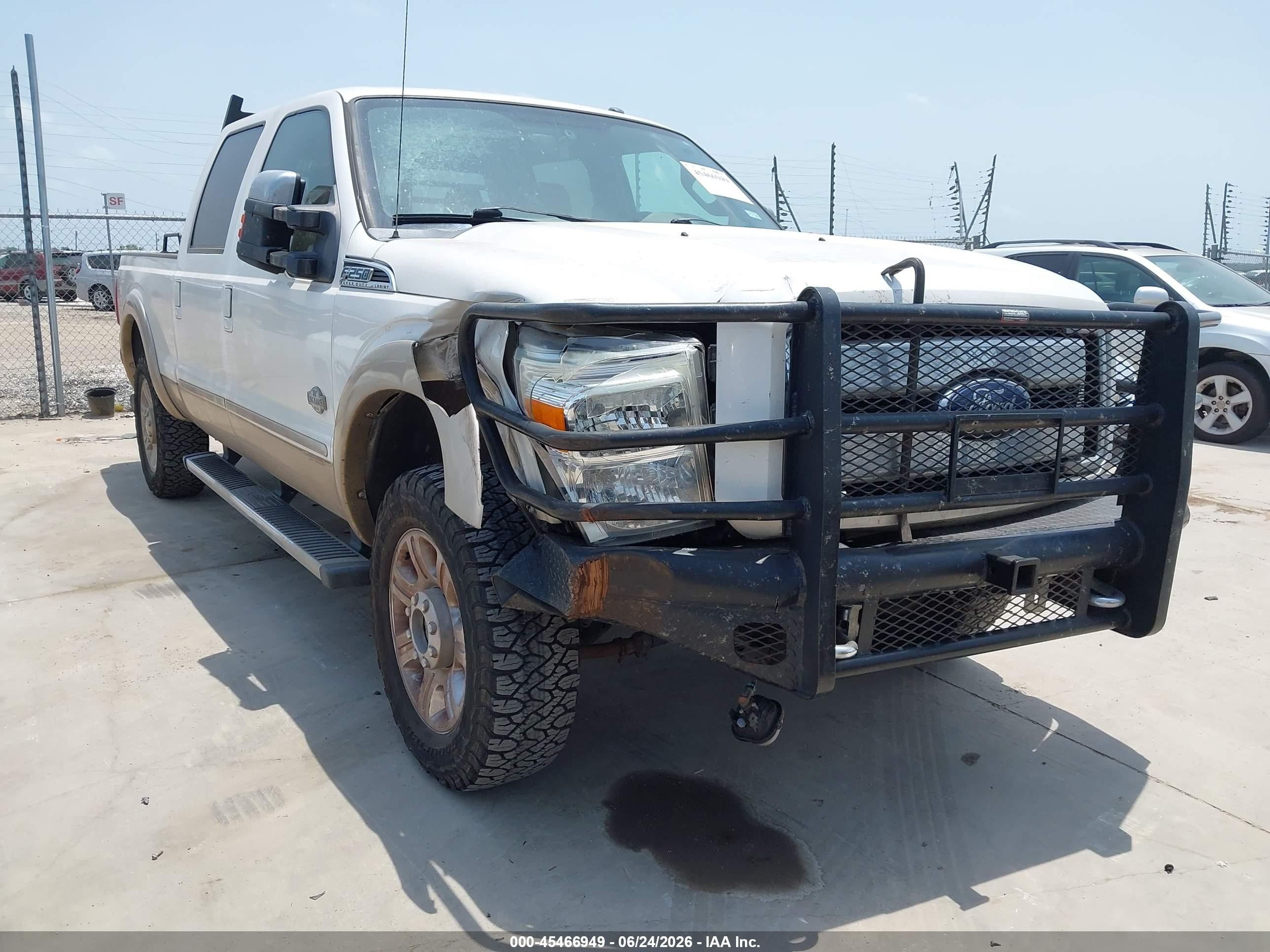 2012 Ford Super Duty F-250 Srw King Ranch/lariat/xl/xlt Белый vin: 1FT7W2BTXCED06503