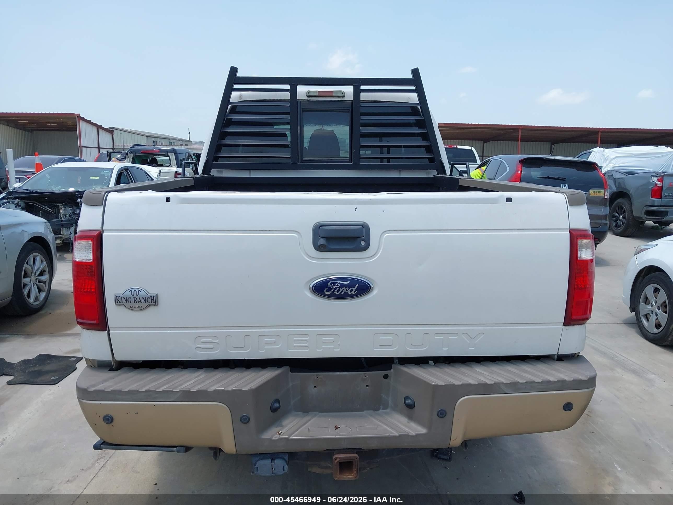 2012 Ford Super Duty F-250 Srw King Ranch/lariat/xl/xlt Белый vin: 1FT7W2BTXCED06503