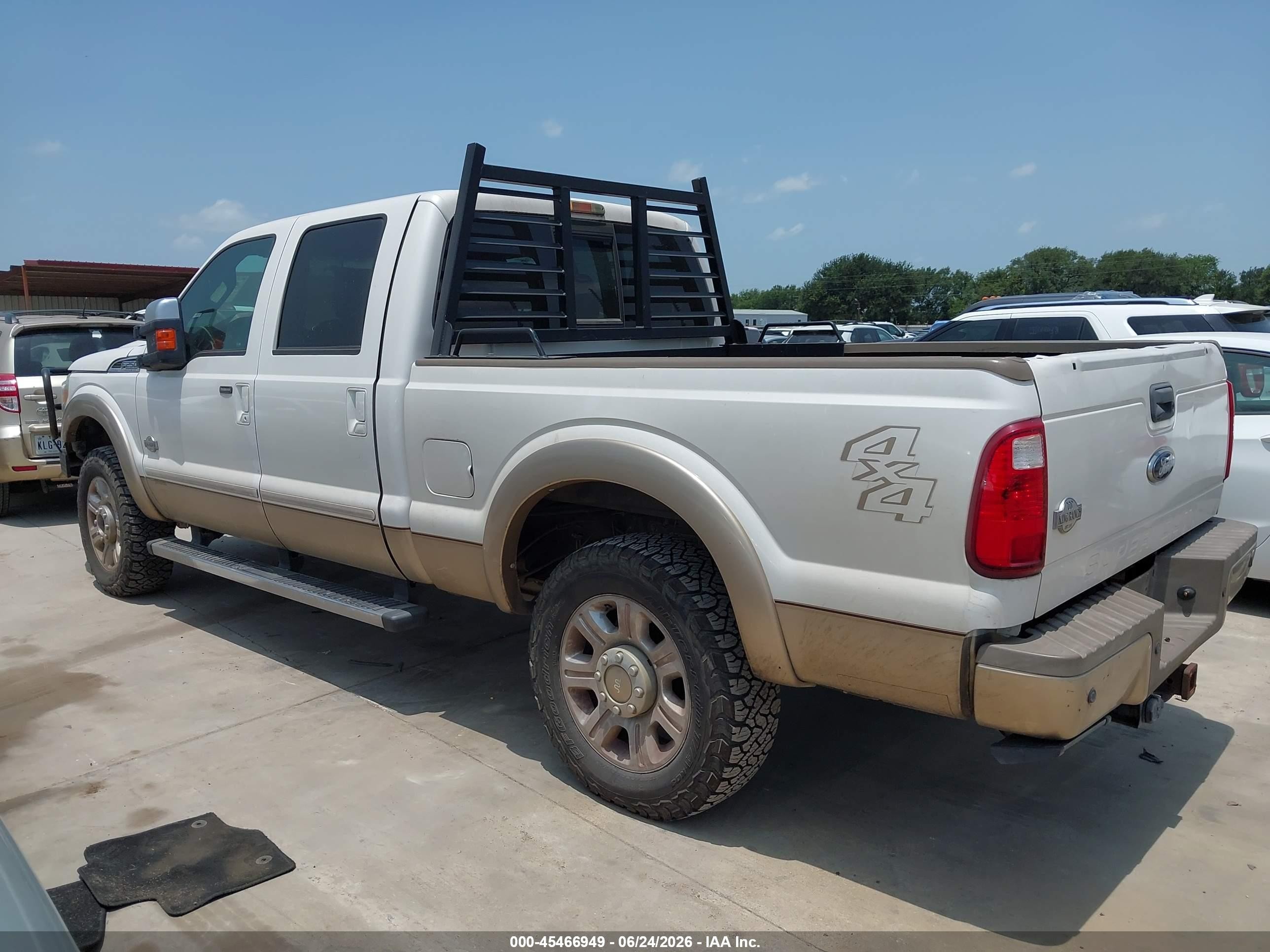 2012 Ford Super Duty F-250 Srw King Ranch/lariat/xl/xlt Белый vin: 1FT7W2BTXCED06503