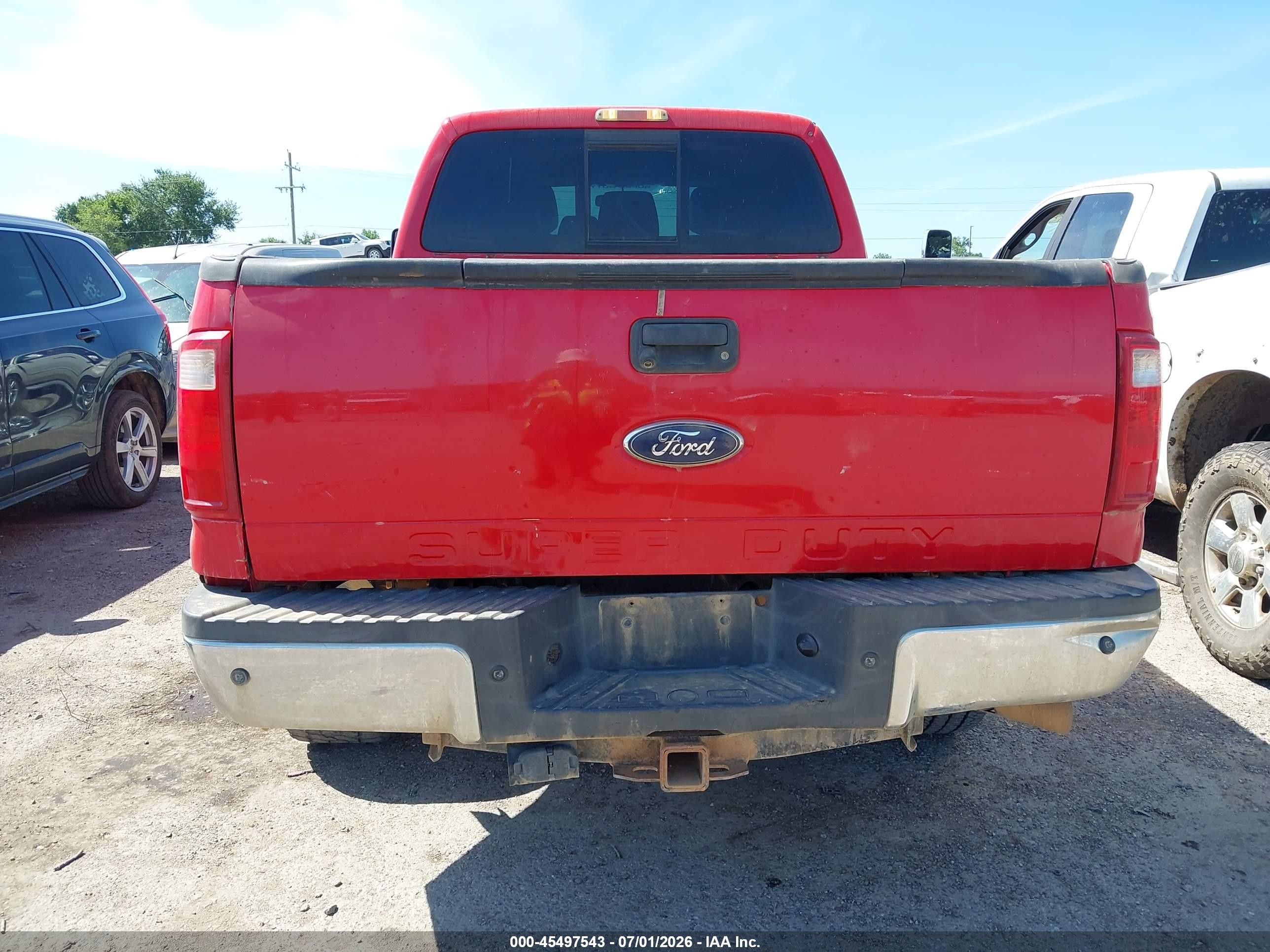 2012 Ford Super Duty F-250 Srw King Ranch/lariat/xl/xlt Красный vin: 1FT7W2BTXCED15301