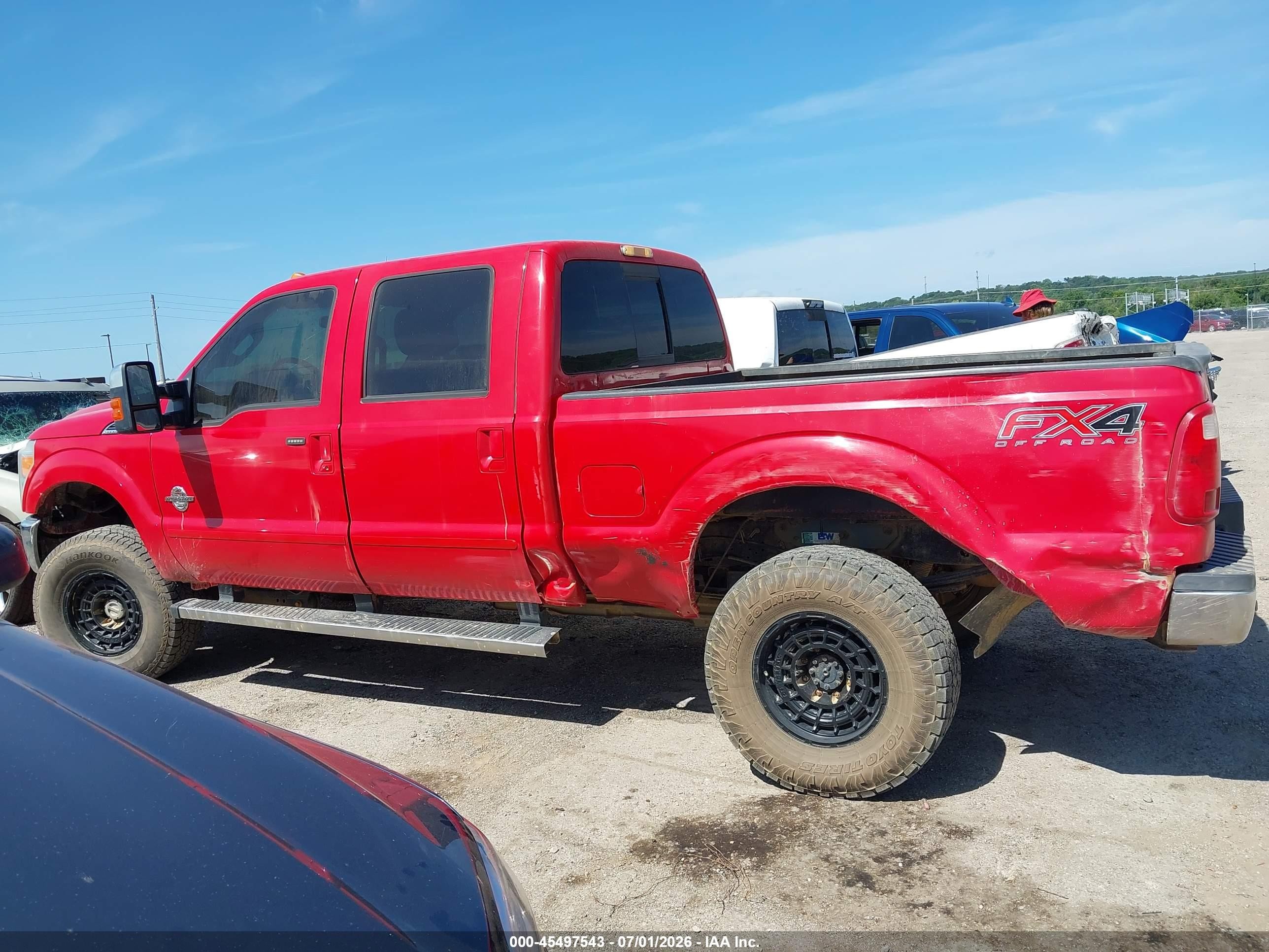 2012 Ford Super Duty F-250 Srw King Ranch/lariat/xl/xlt Красный vin: 1FT7W2BTXCED15301