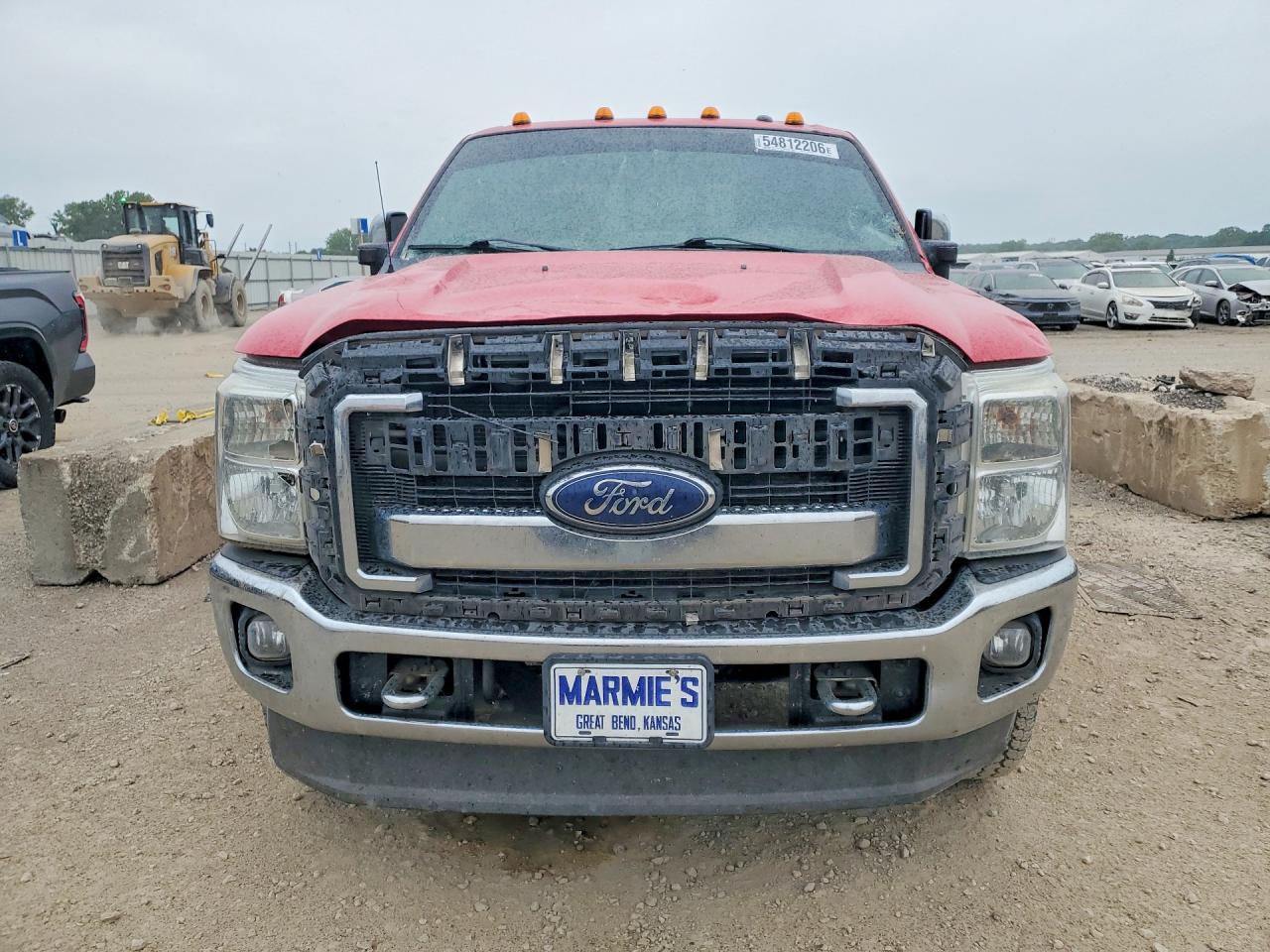 2013 Ford F250 Super Duty Red vin: 1FT7W2BTXDEB28996