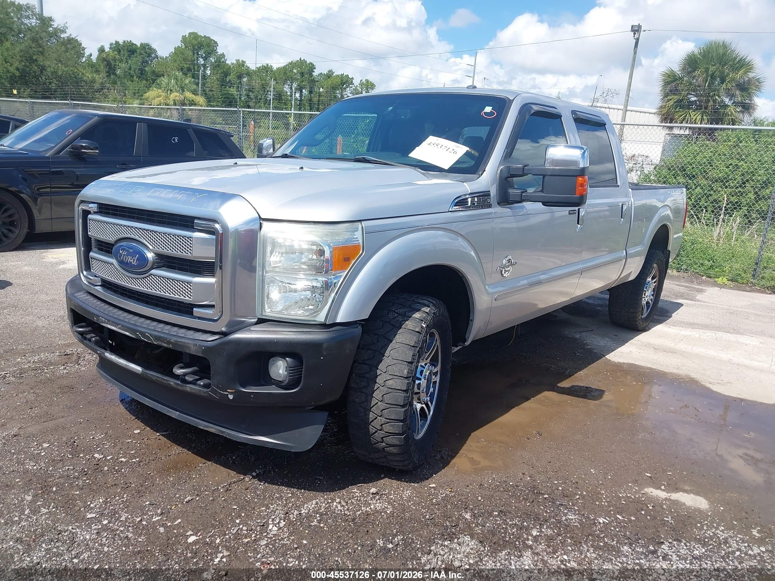 2013 Ford Super Duty F-250 Srw King Ranch/lariat/platinum/xl/xlt Silver vin: 1FT7W2BTXDEB60945