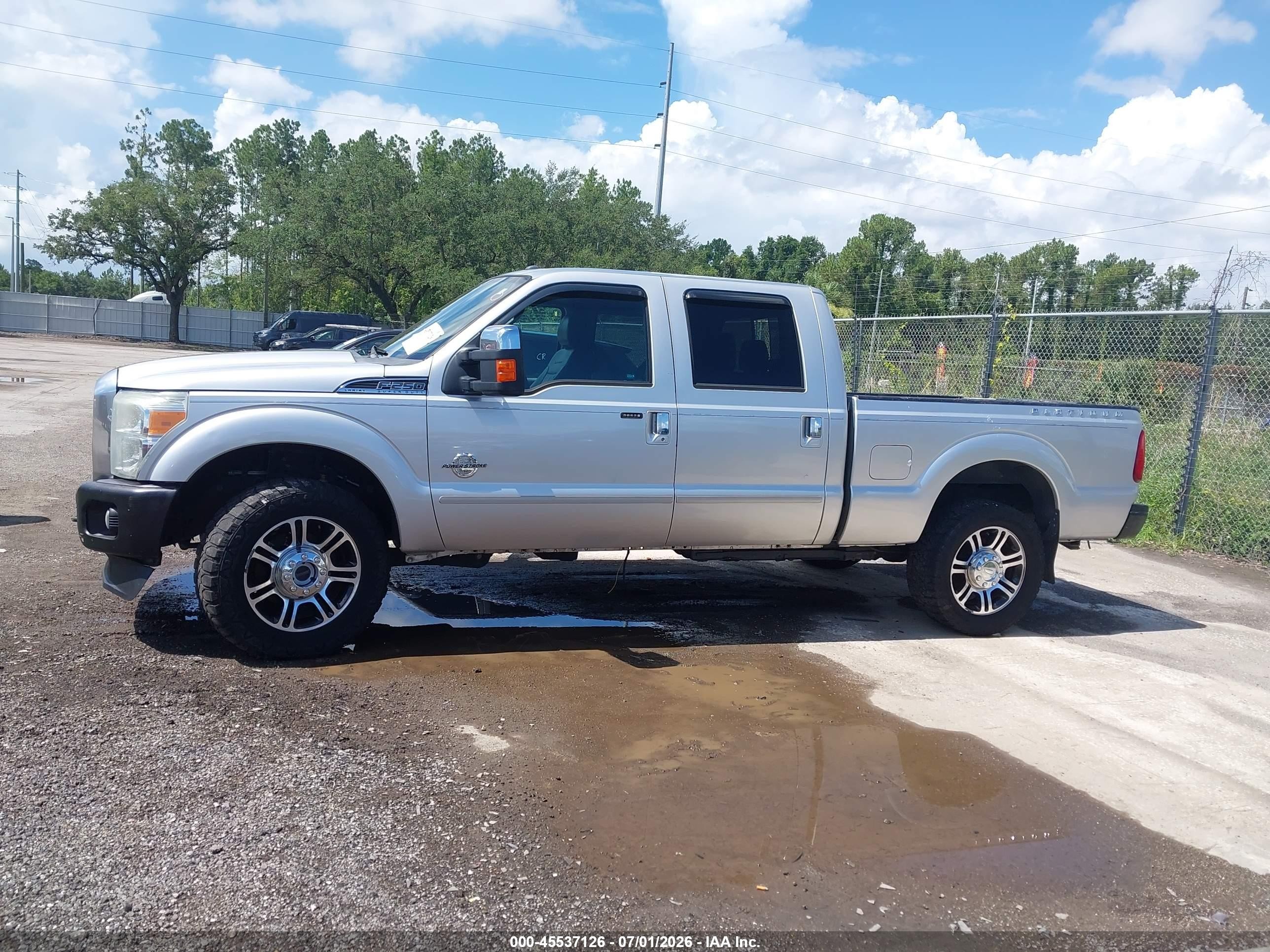 2013 Ford Super Duty F-250 Srw King Ranch/lariat/platinum/xl/xlt Silver vin: 1FT7W2BTXDEB60945