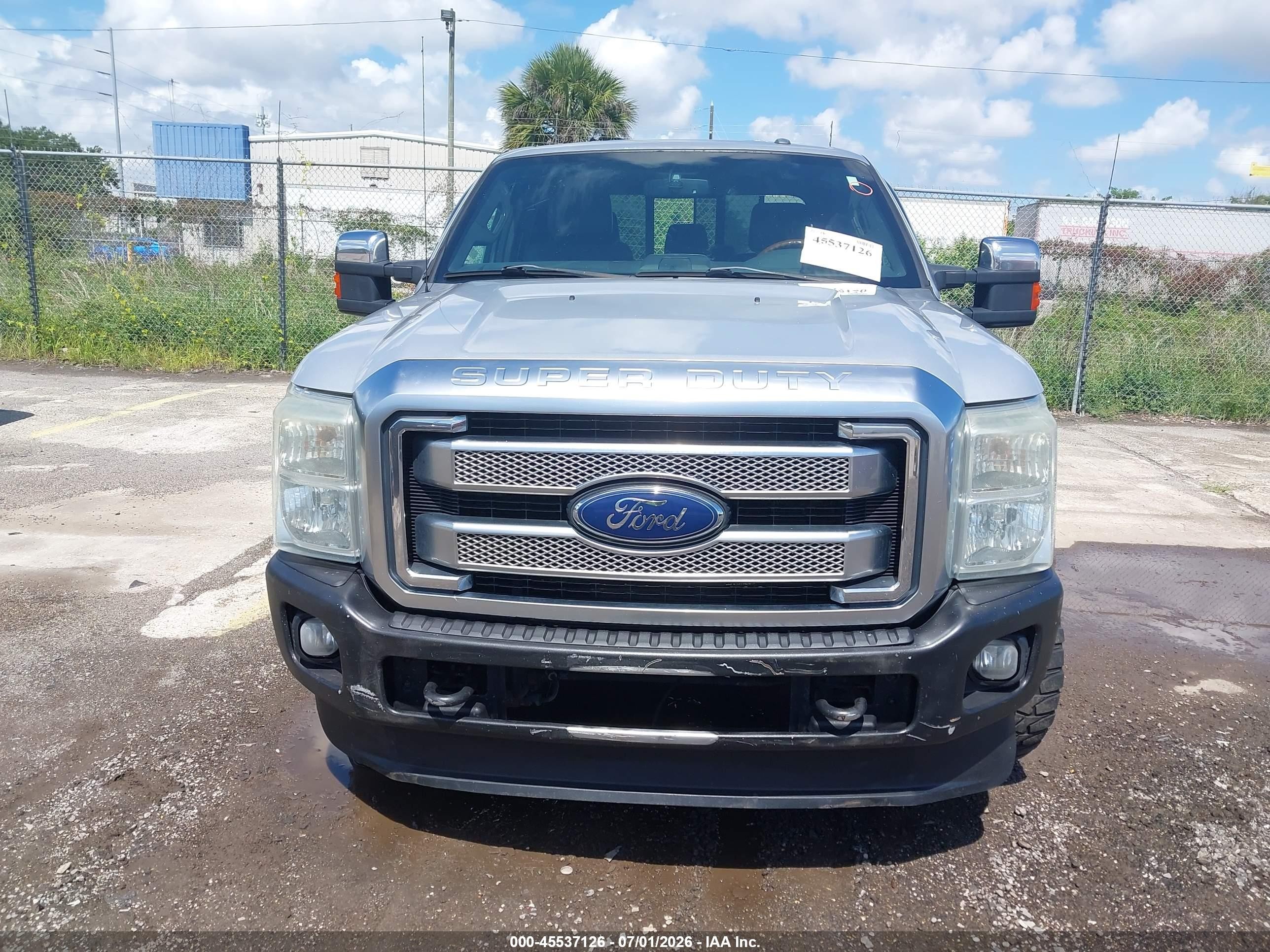 2013 Ford Super Duty F-250 Srw King Ranch/lariat/platinum/xl/xlt Silver vin: 1FT7W2BTXDEB60945