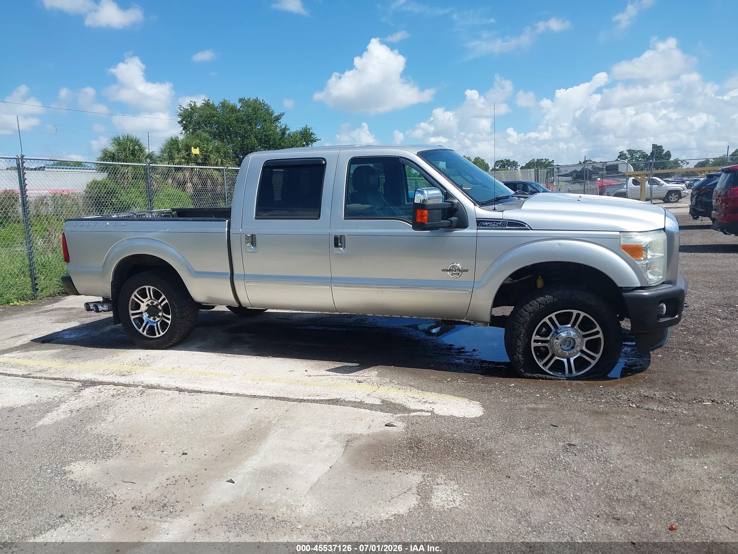2013 Ford Super Duty F-250 Srw King Ranch/lariat/platinum/xl/xlt Silver vin: 1FT7W2BTXDEB60945