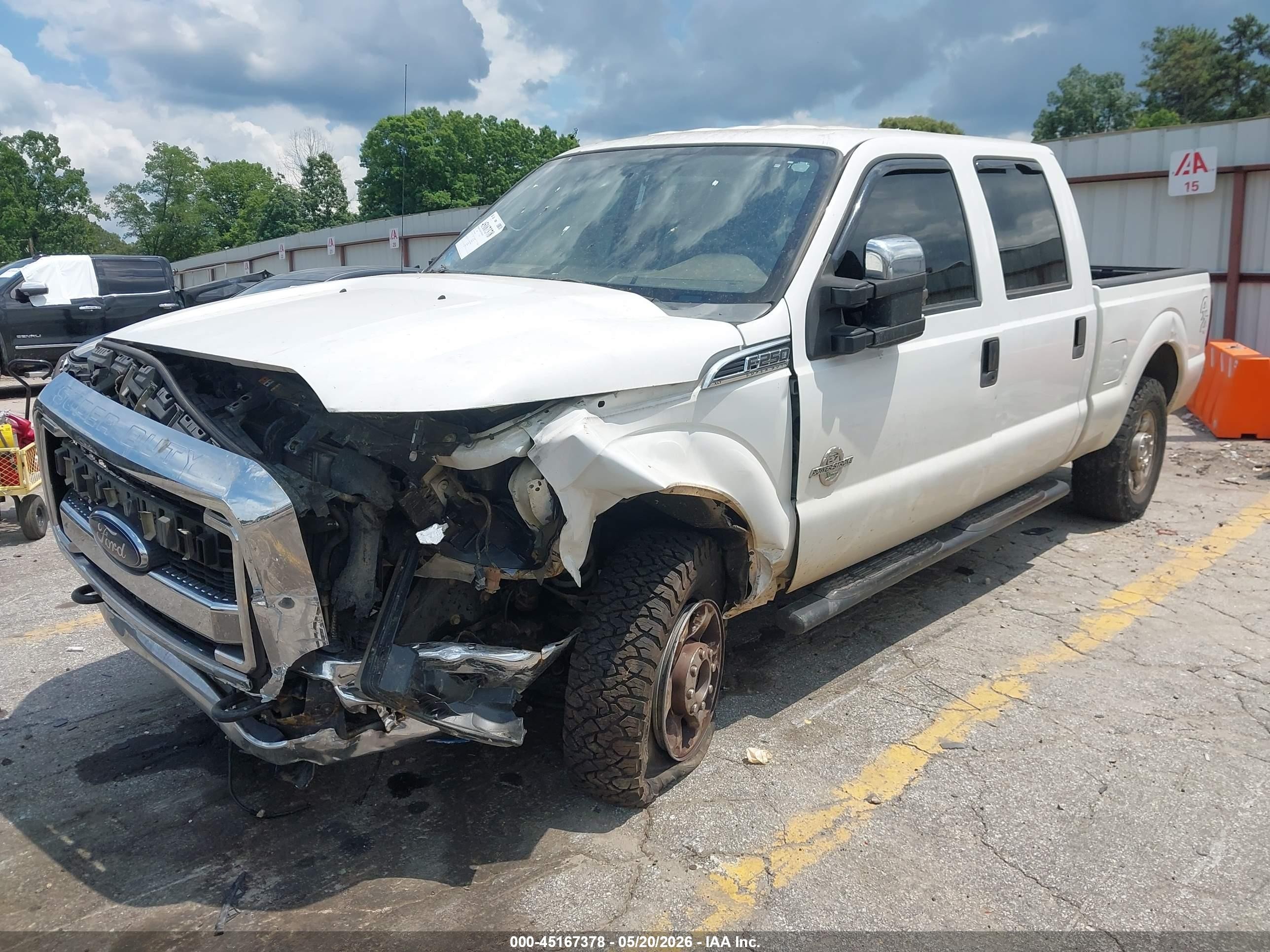 2013 Ford F-250 Xlt White vin: 1FT7W2BTXDEB76496
