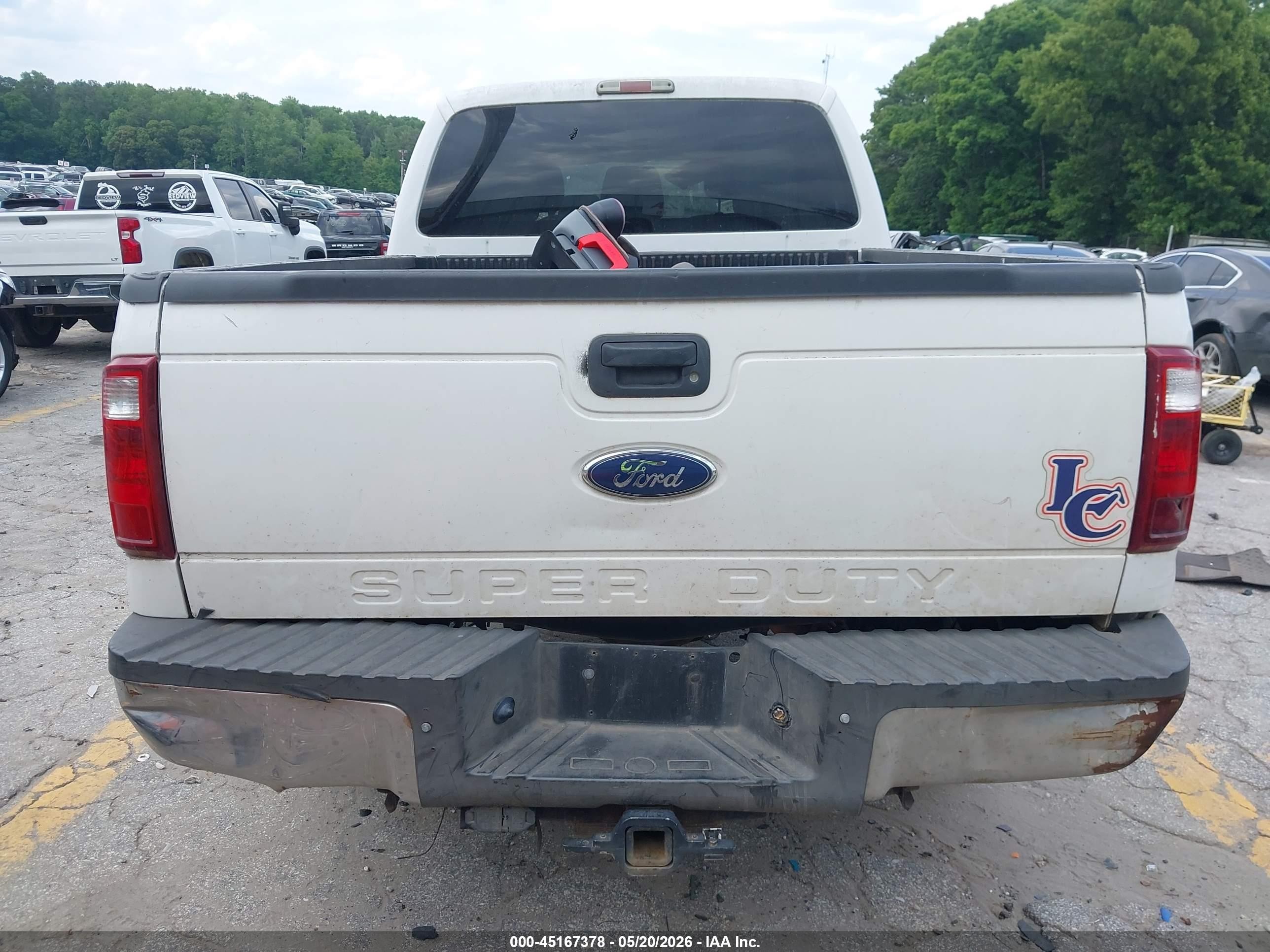 2013 Ford F-250 Xlt White vin: 1FT7W2BTXDEB76496