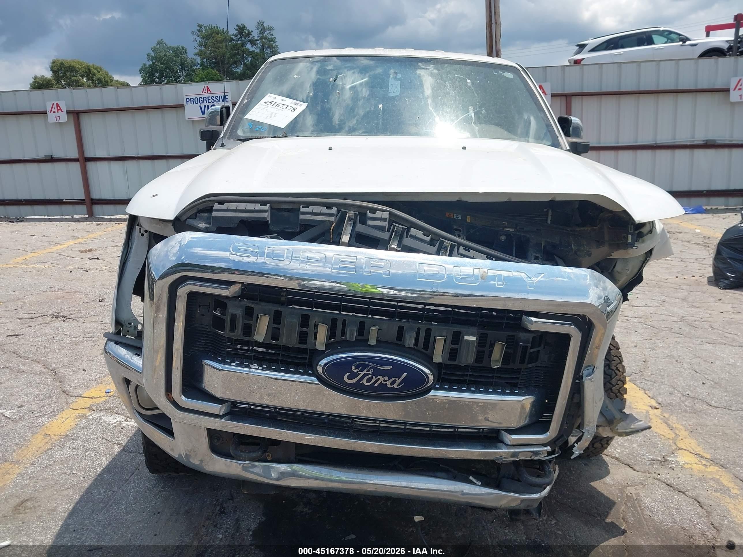 2013 Ford F-250 Xlt White vin: 1FT7W2BTXDEB76496
