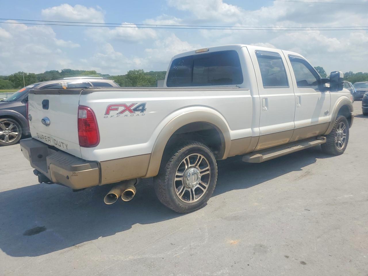 2014 Ford F250 Super Duty Белый vin: 1FT7W2BTXEEB49509