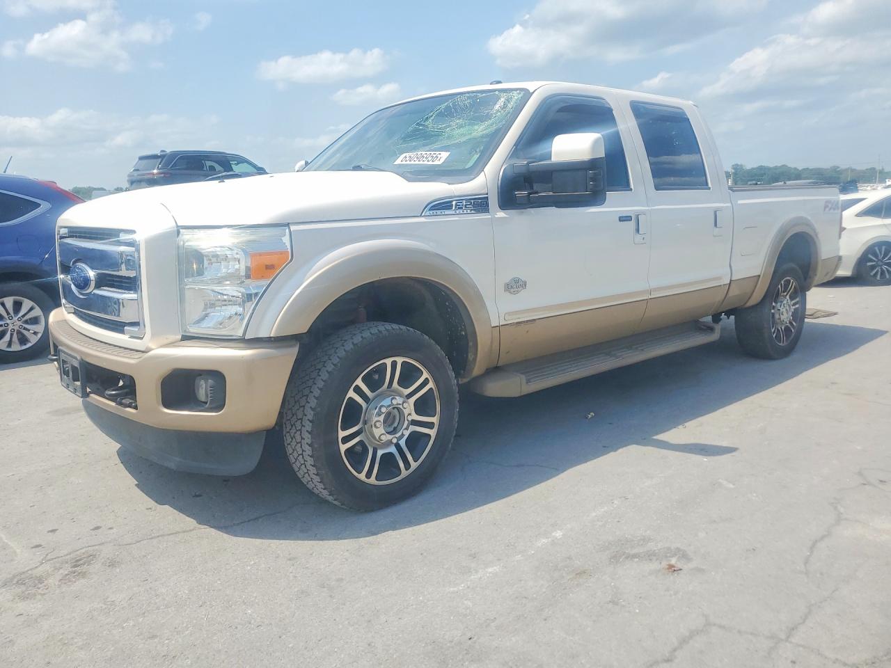 2014 Ford F250 Super Duty Белый vin: 1FT7W2BTXEEB49509