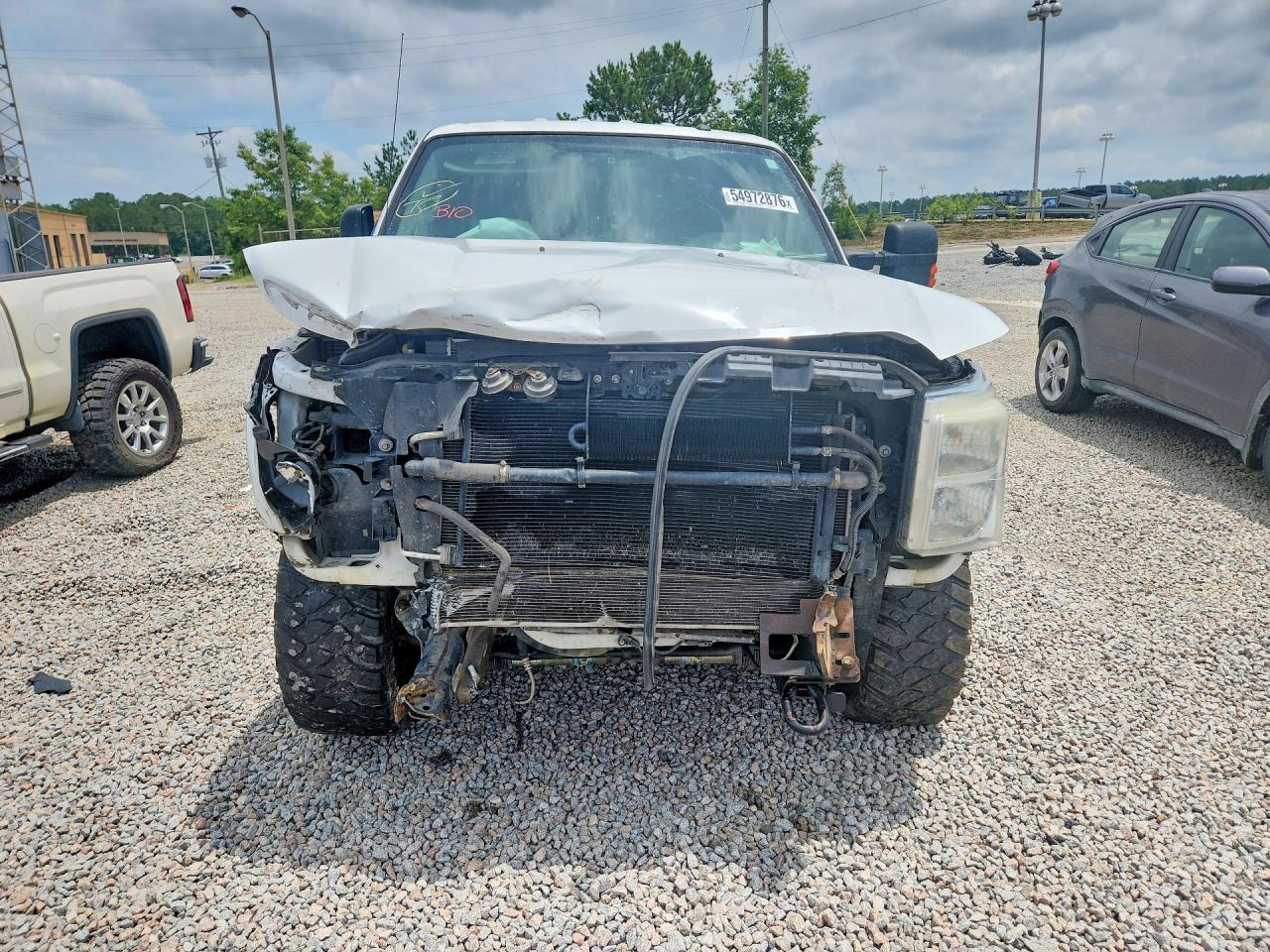 2015 Ford F250 Super Duty White vin: 1FT7W2BTXFEA82587