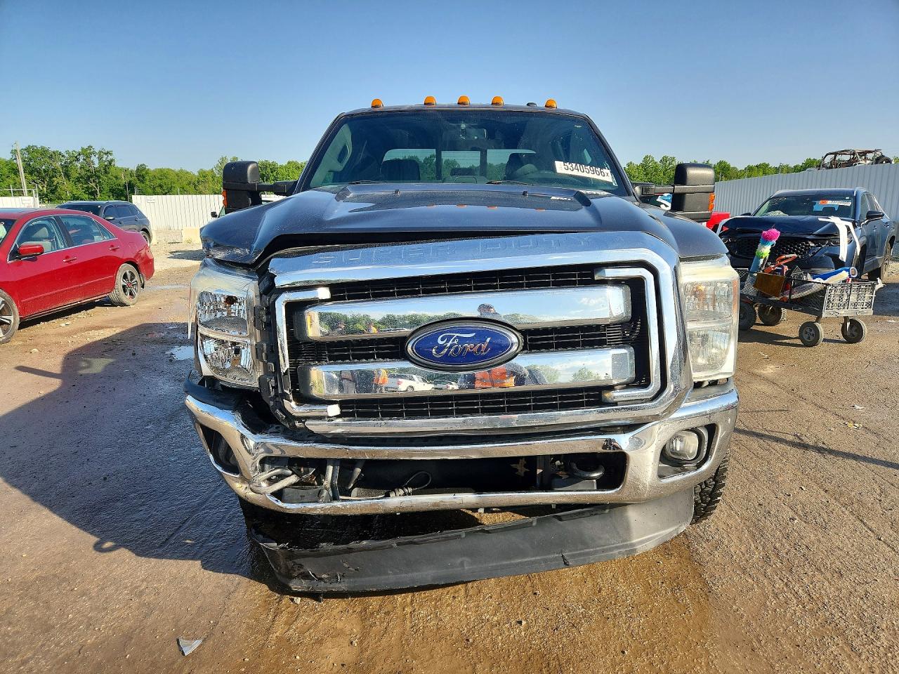 2015 Ford F250 Super Duty Gray vin: 1FT7W2BTXFEB02837