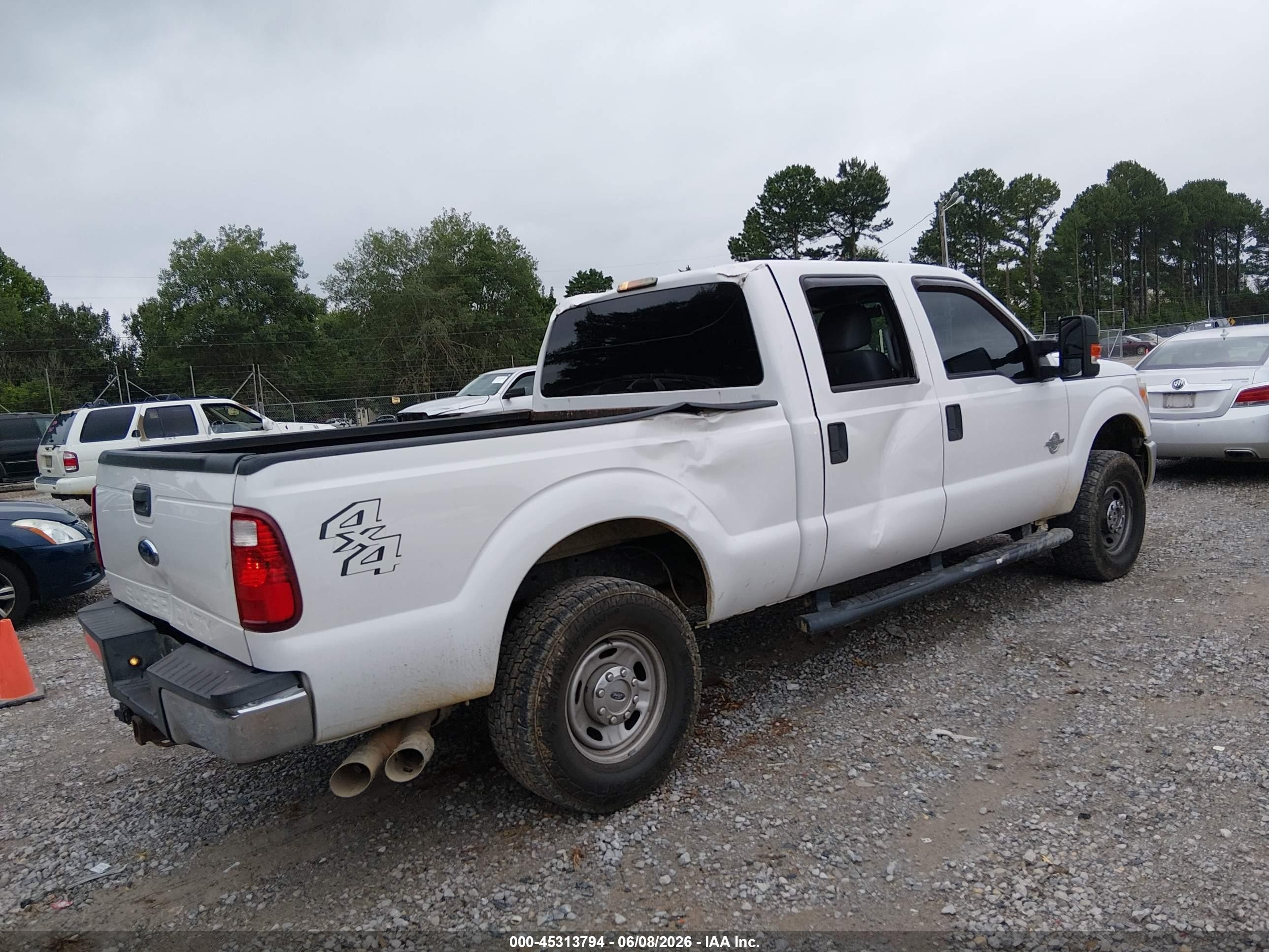 2015 Ford F-250 Xl White vin: 1FT7W2BTXFEB75156