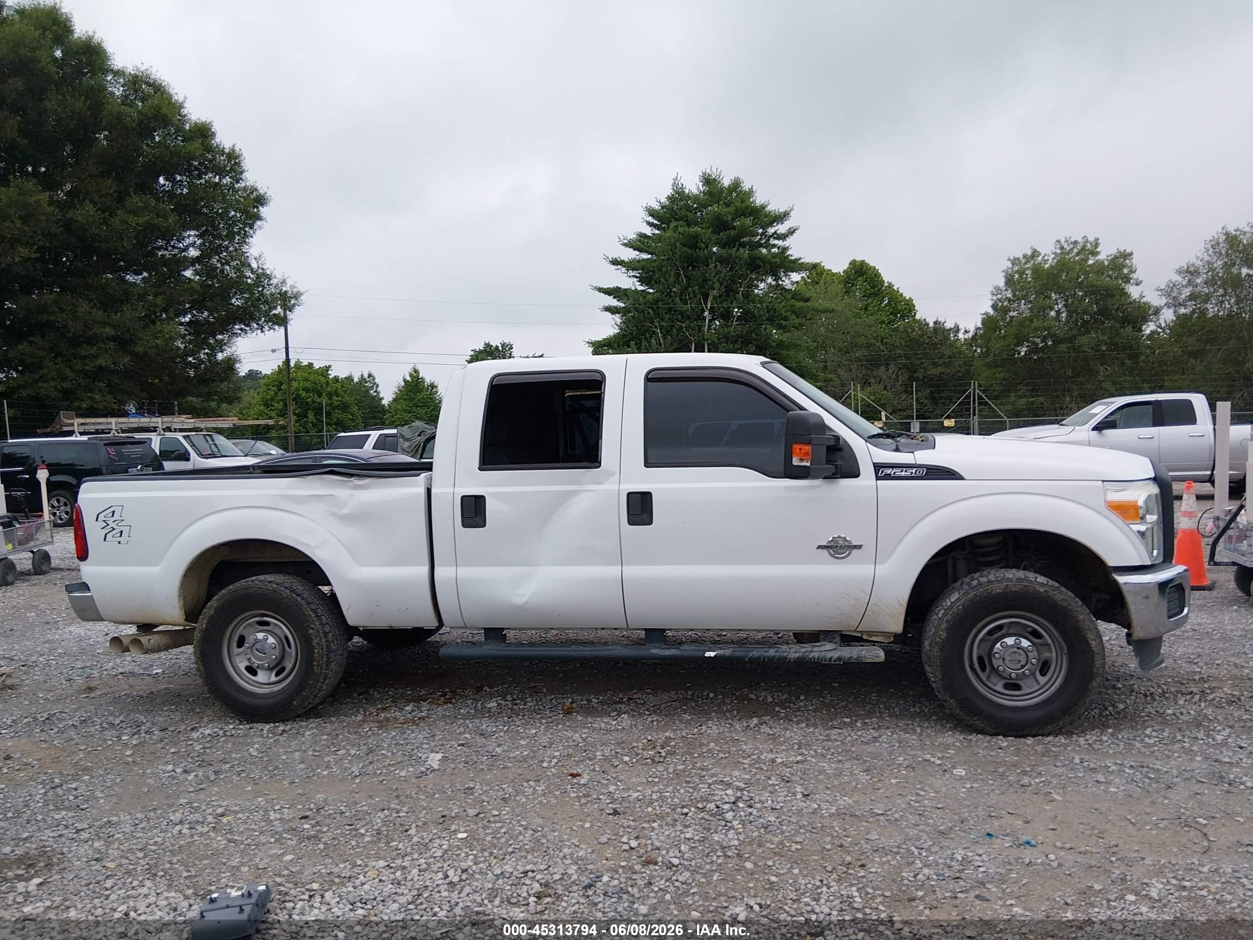 2015 Ford F-250 Xl White vin: 1FT7W2BTXFEB75156