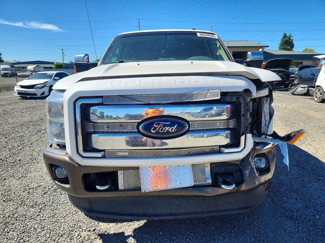 2015 Ford F250 Super Duty White vin: 1FT7W2BTXFEB99134