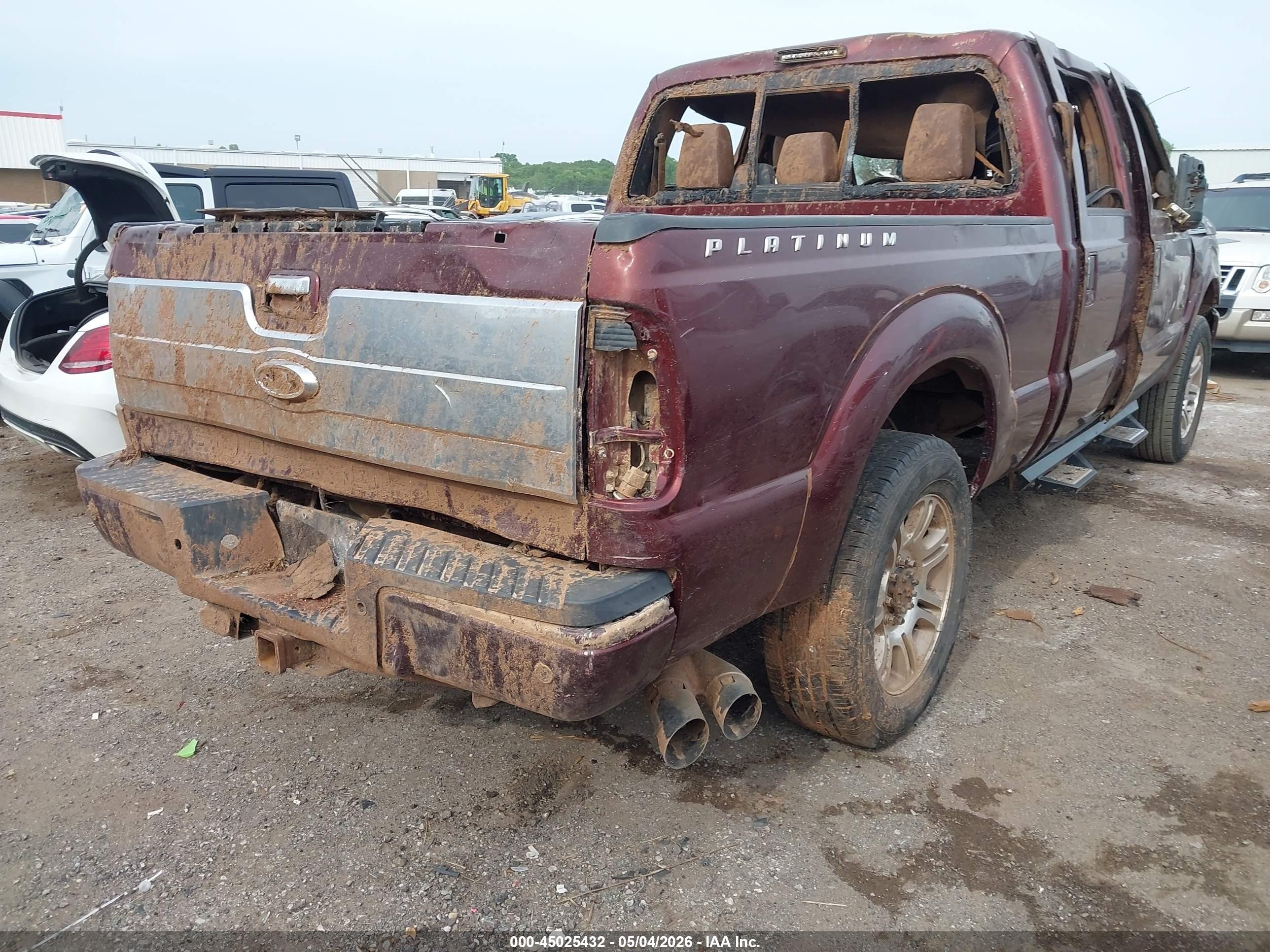 2015 Ford F-250 Lariat Maroon vin: 1FT7W2BTXFEC52494