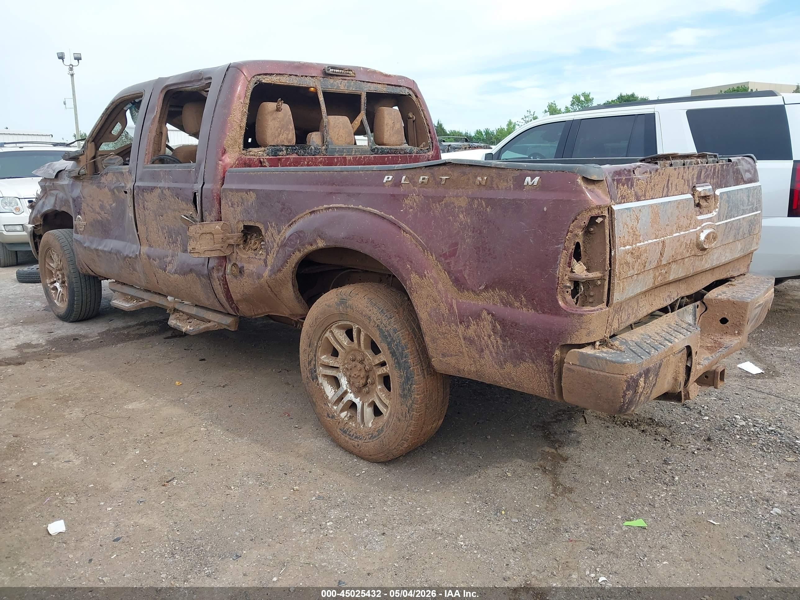 2015 Ford F-250 Lariat Maroon vin: 1FT7W2BTXFEC52494