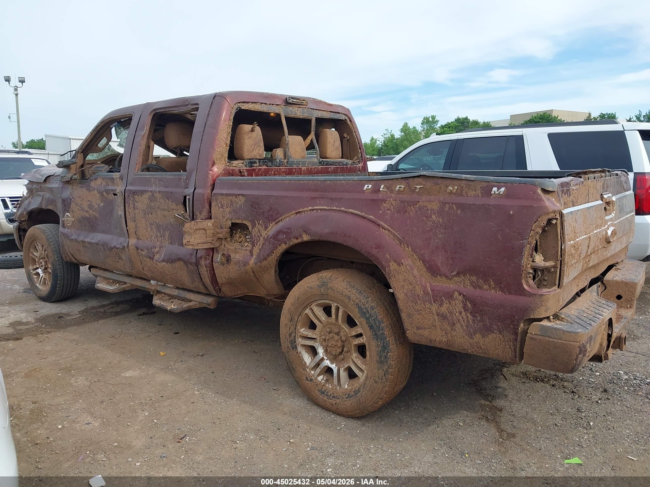 2015 Ford F-250 Lariat Maroon vin: 1FT7W2BTXFEC52494
