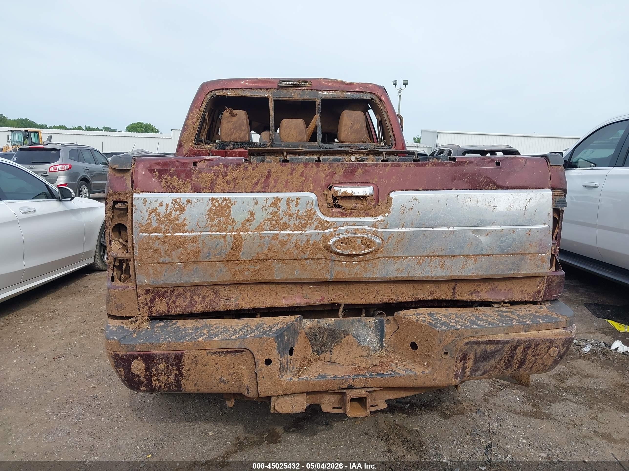2015 Ford F-250 Lariat Maroon vin: 1FT7W2BTXFEC52494