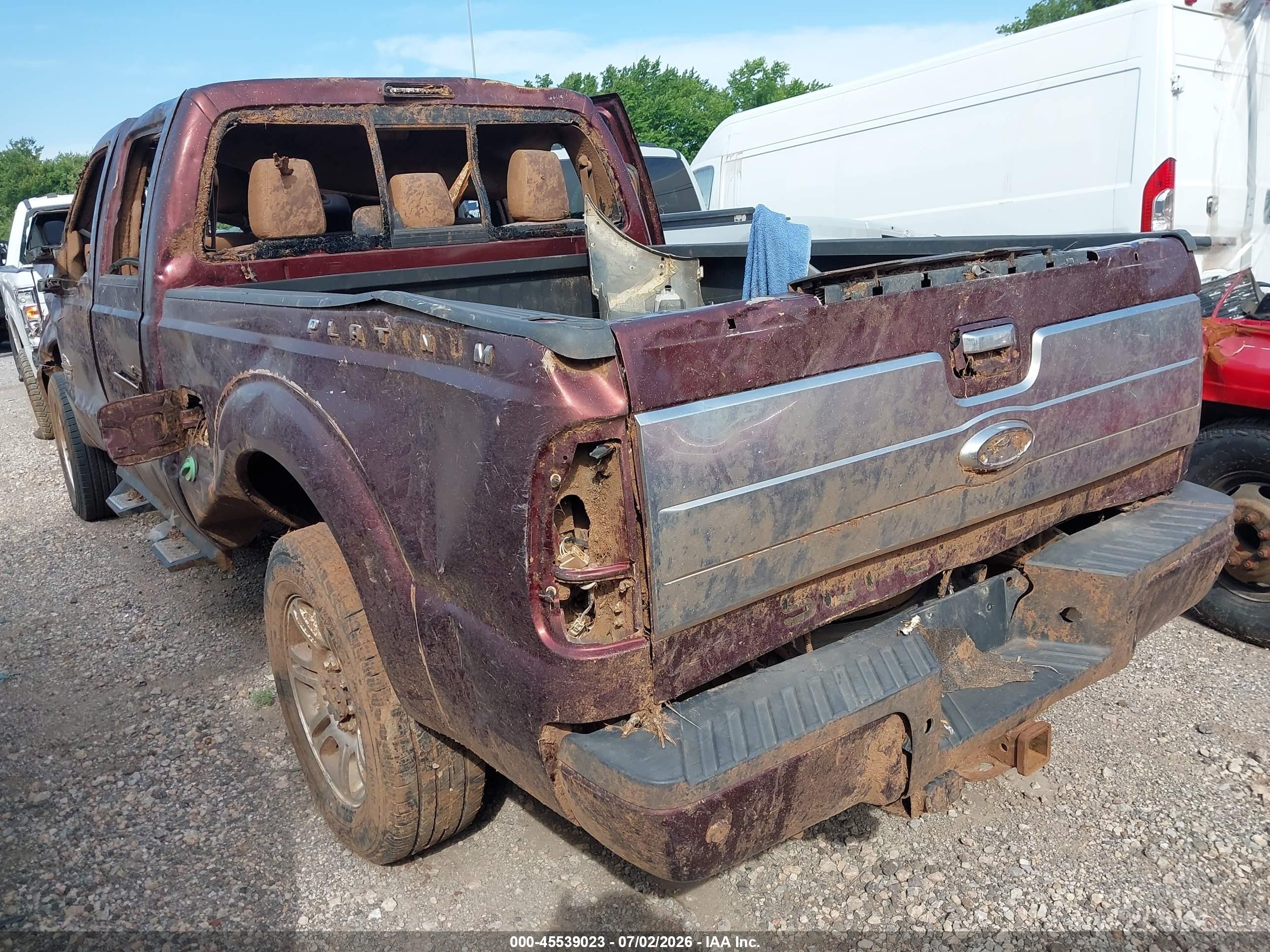 2015 Ford F-250 Lariat Maroon vin: 1FT7W2BTXFEC52494