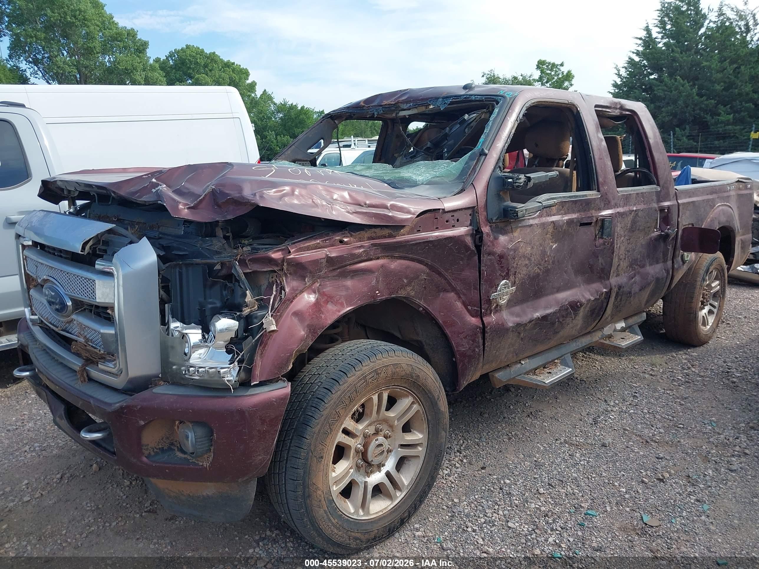 2015 Ford F-250 Lariat Maroon vin: 1FT7W2BTXFEC52494