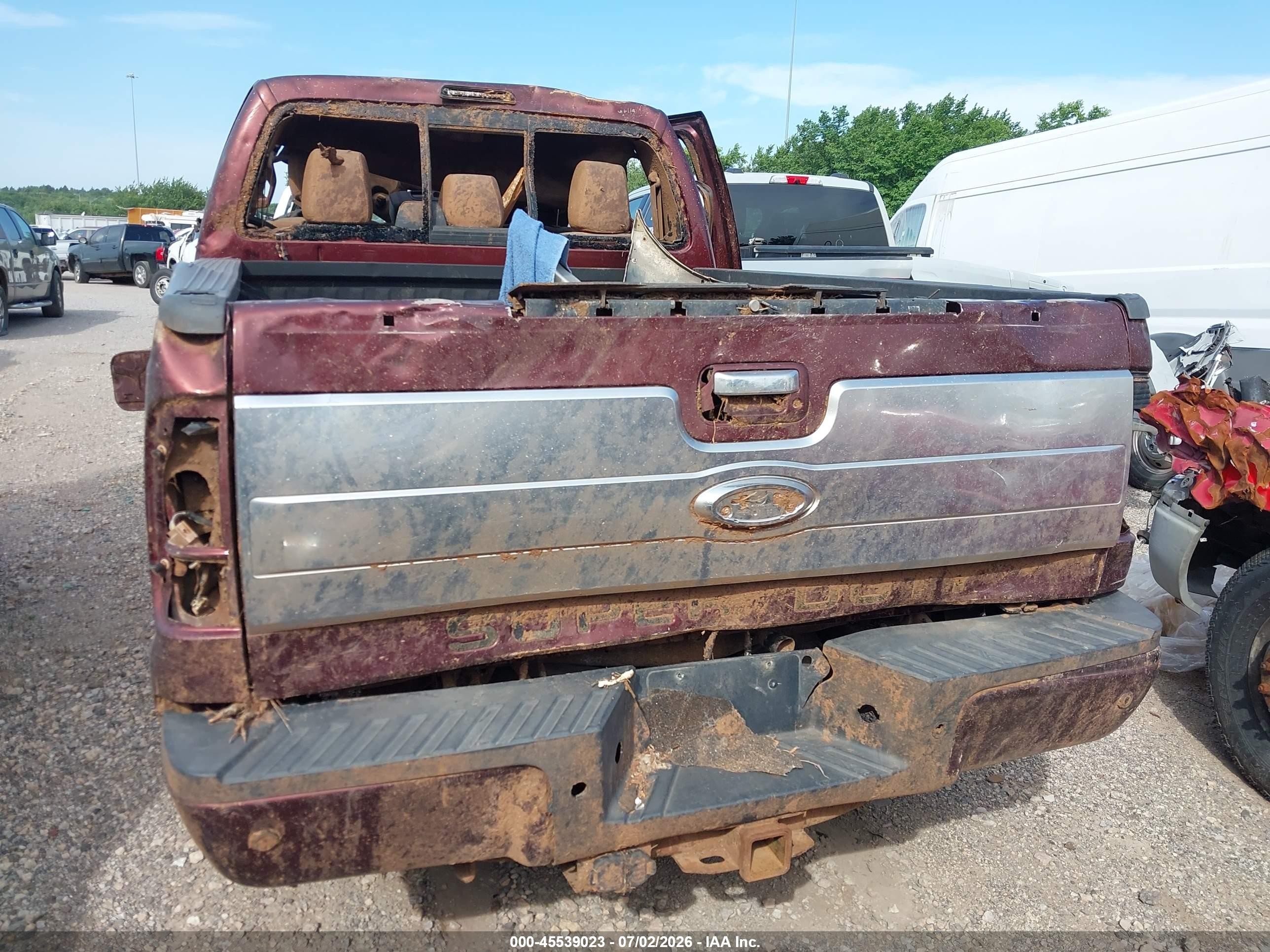 2015 Ford F-250 Lariat Maroon vin: 1FT7W2BTXFEC52494