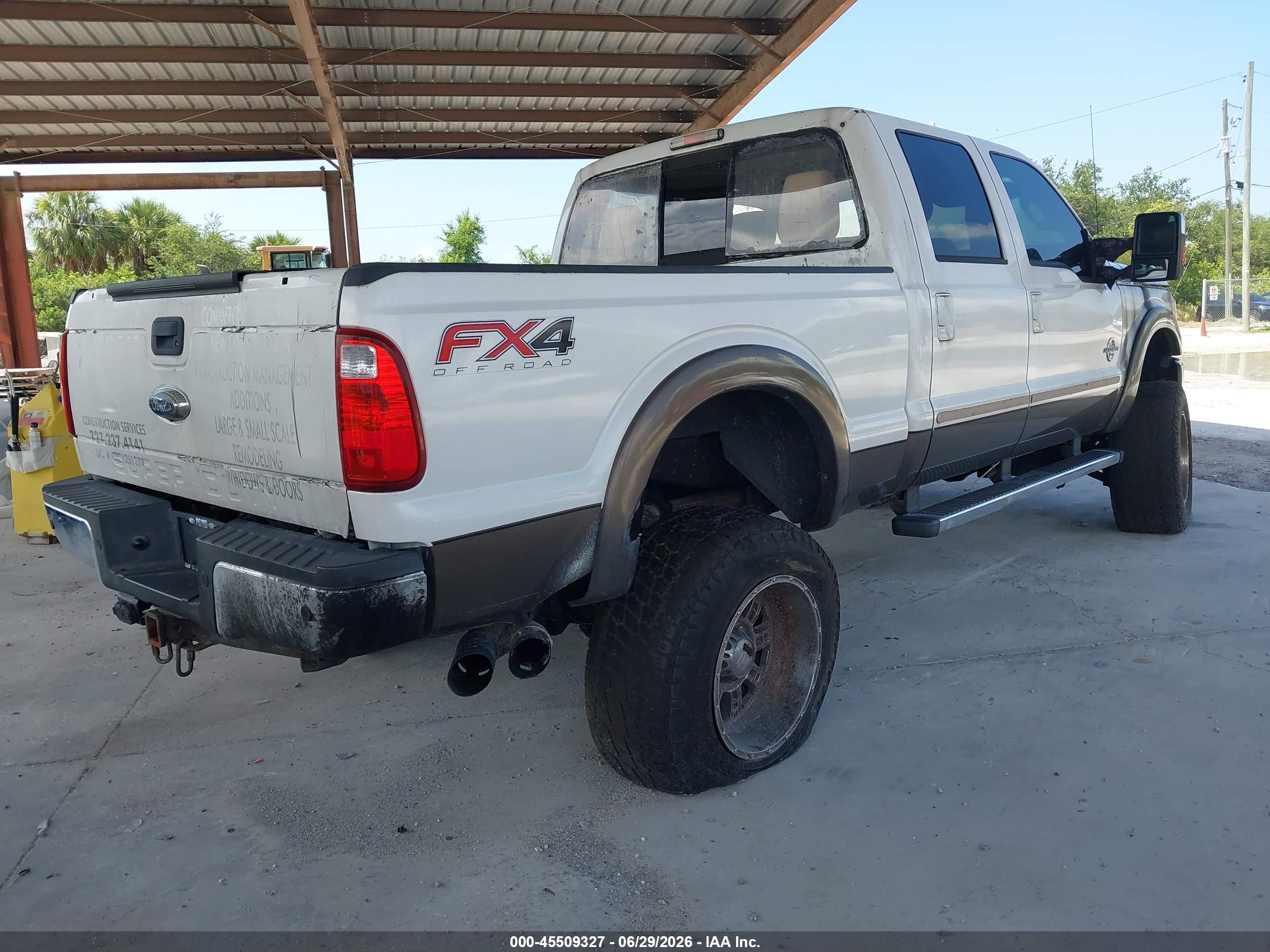 2015 Ford F-250 Lariat/xl/xlt White vin: 1FT7W2BTXFEC68713
