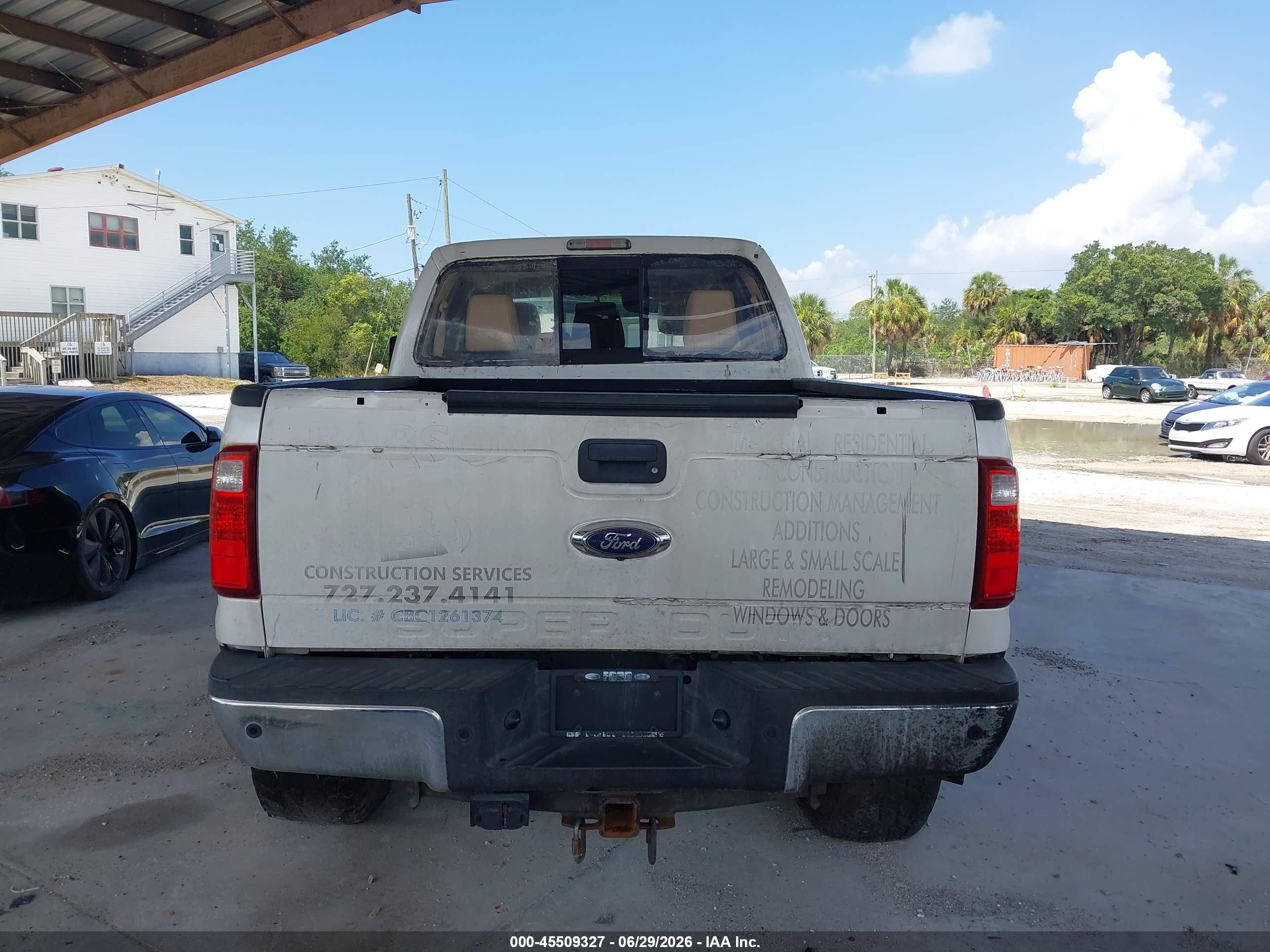2015 Ford F-250 Lariat/xl/xlt White vin: 1FT7W2BTXFEC68713