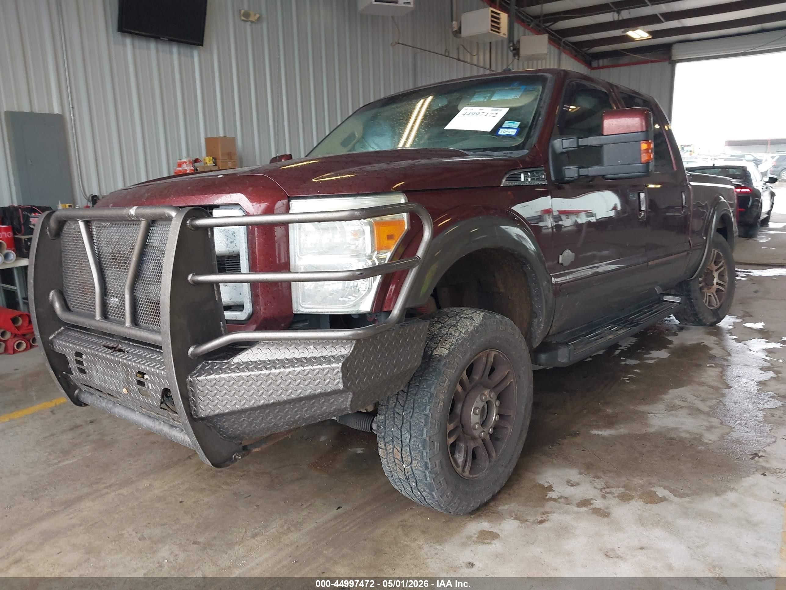 2015 Ford F-250 Lariat Burgundy vin: 1FT7W2BTXFED05839