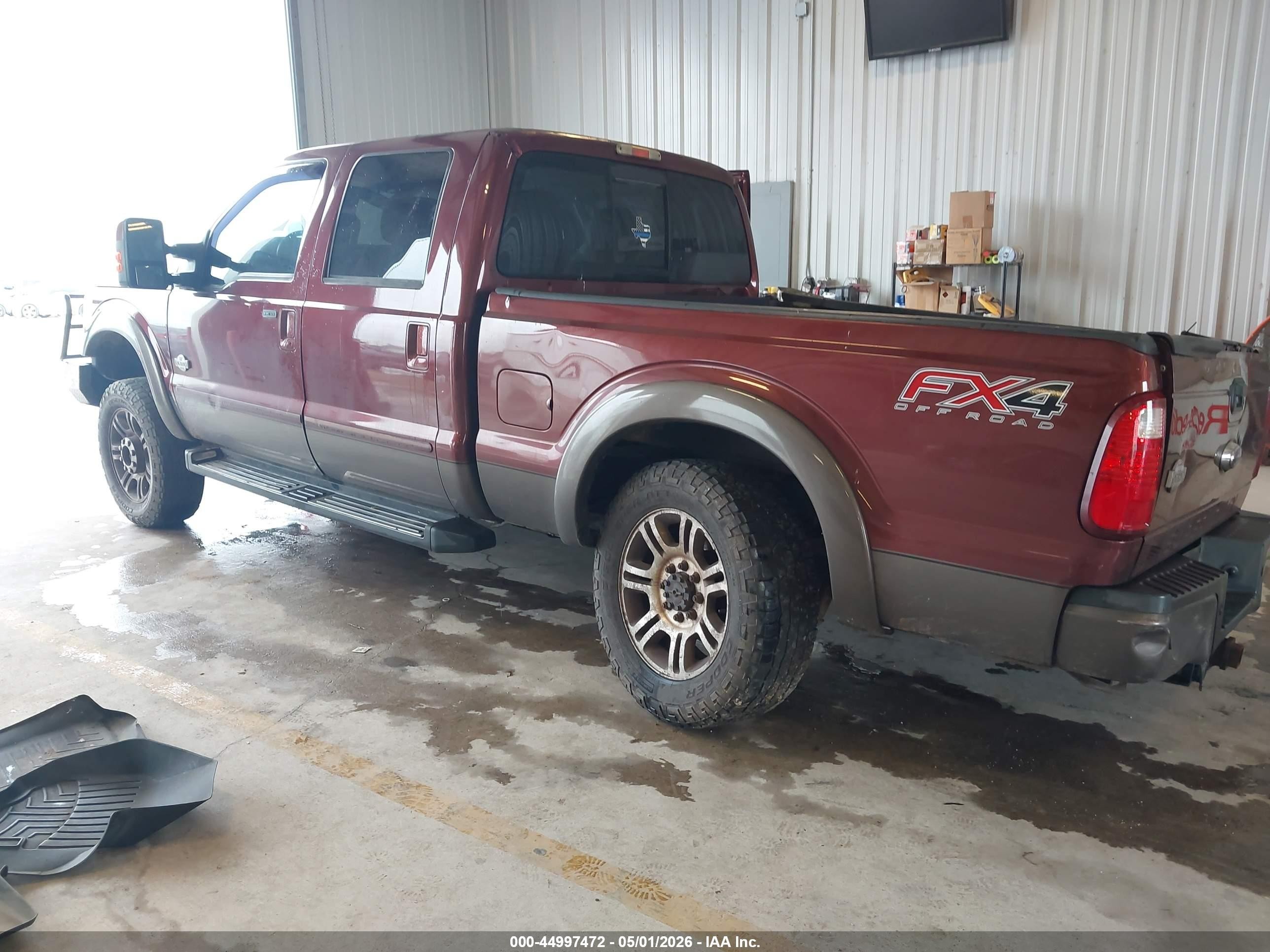 2015 Ford F-250 Lariat Burgundy vin: 1FT7W2BTXFED05839