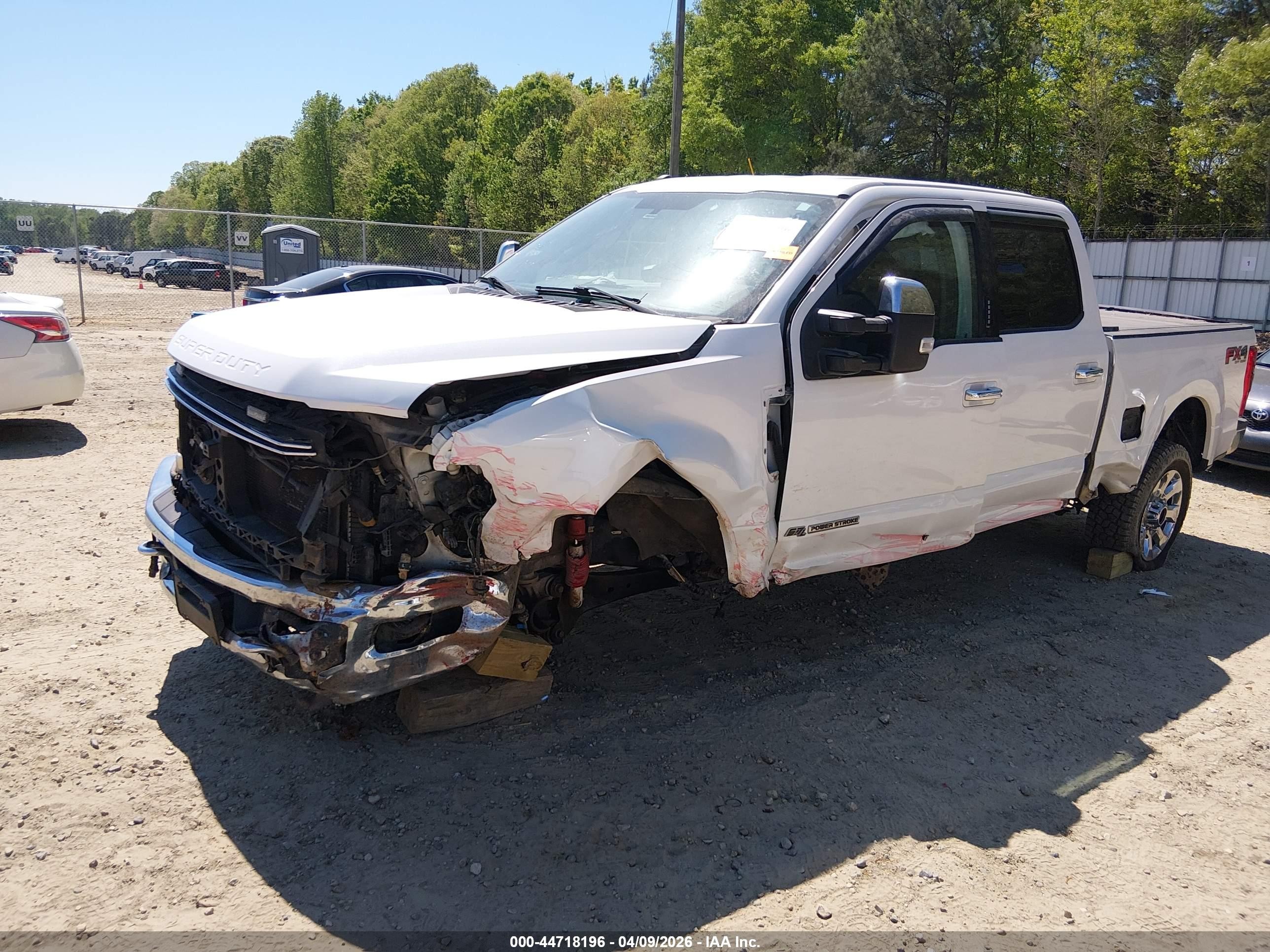 2017 Ford F-250 Lariat White vin: 1FT7W2BTXHED48449
