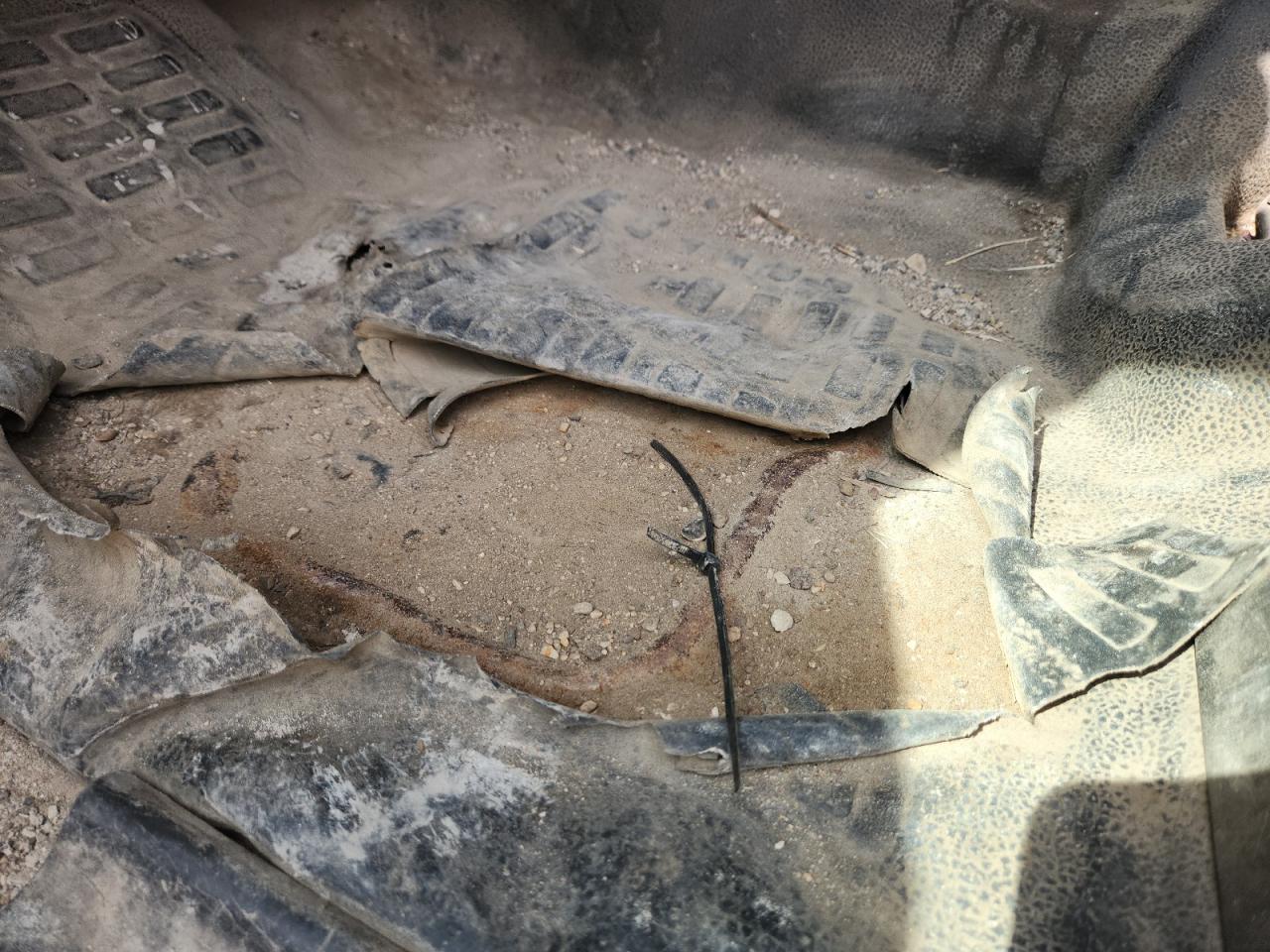 2011 Ford F350 Super Duty White vin: 1FT7W3B60BEB54584 Damage: Left Front Carpet, Torn, > 12 Inches