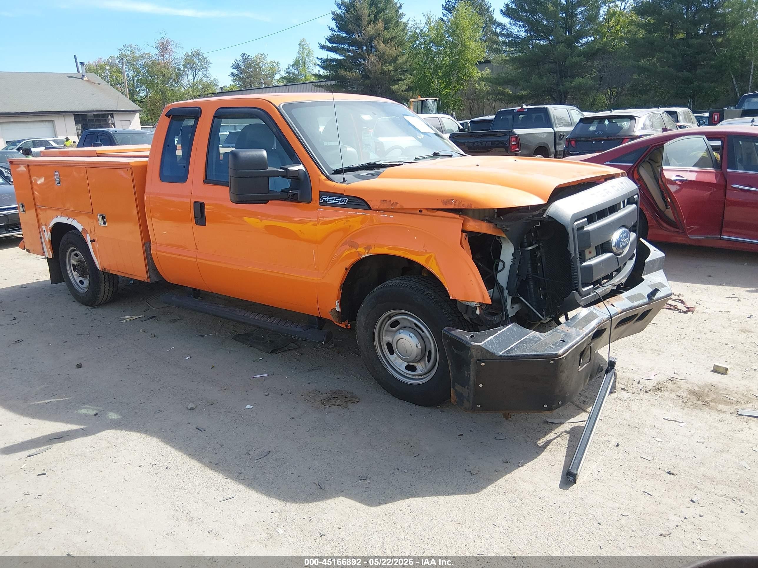 2015 Ford F-250 Xl Orange vin: 1FT7X2A63FEB32710
