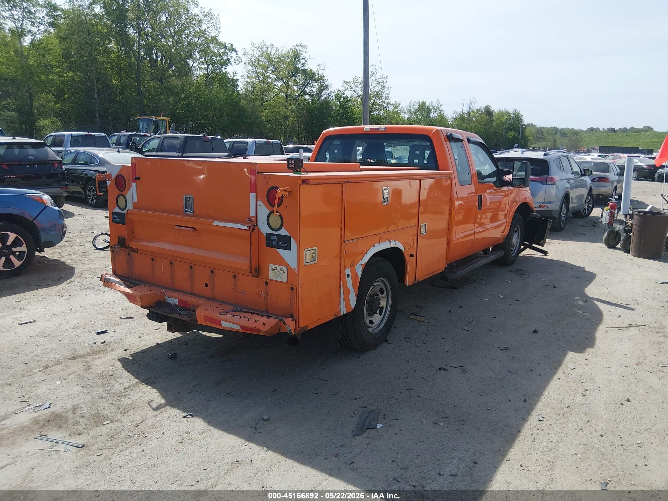 2015 Ford F-250 Xl Orange vin: 1FT7X2A63FEB32710
