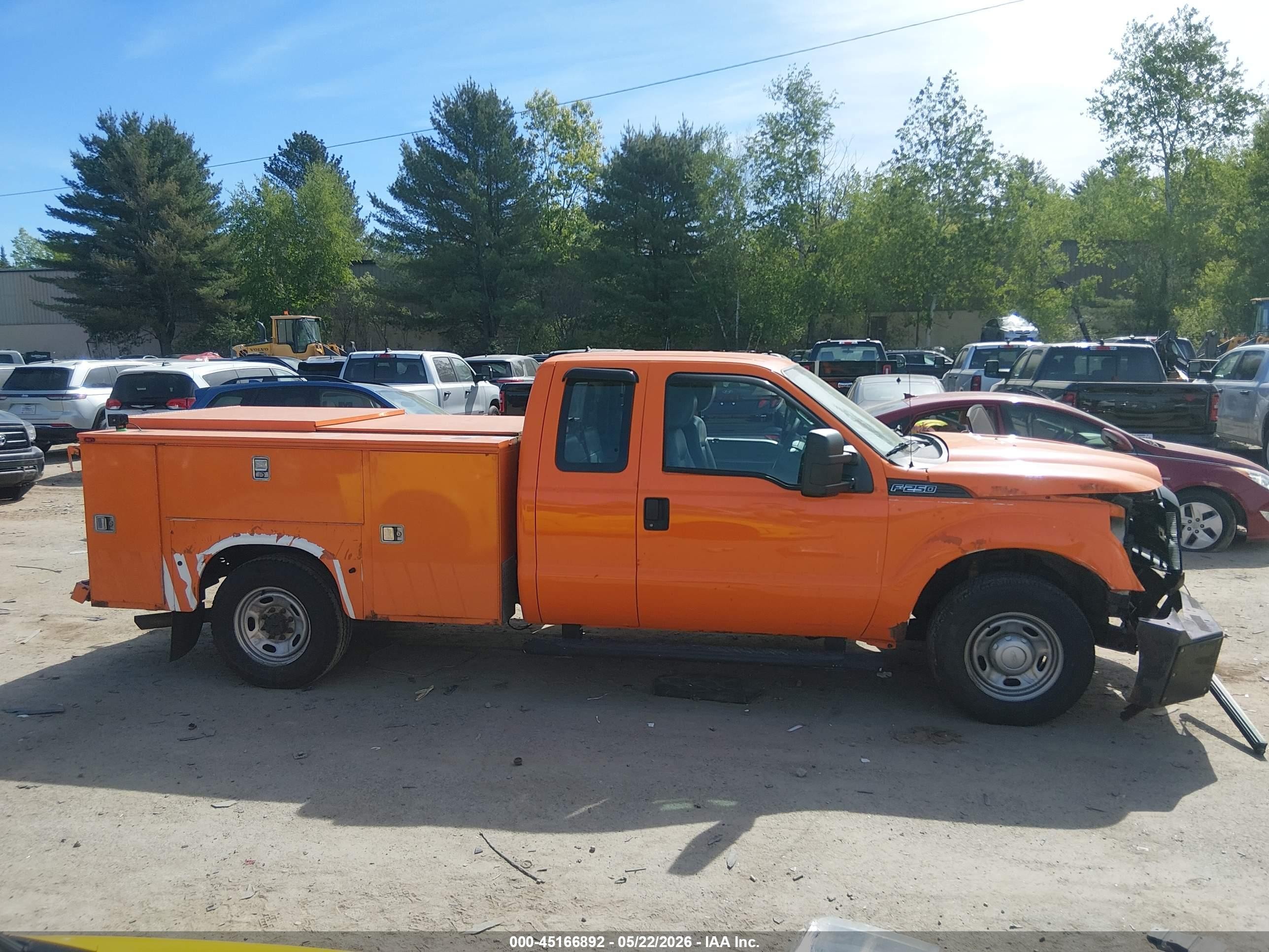 2015 Ford F-250 Xl Orange vin: 1FT7X2A63FEB32710