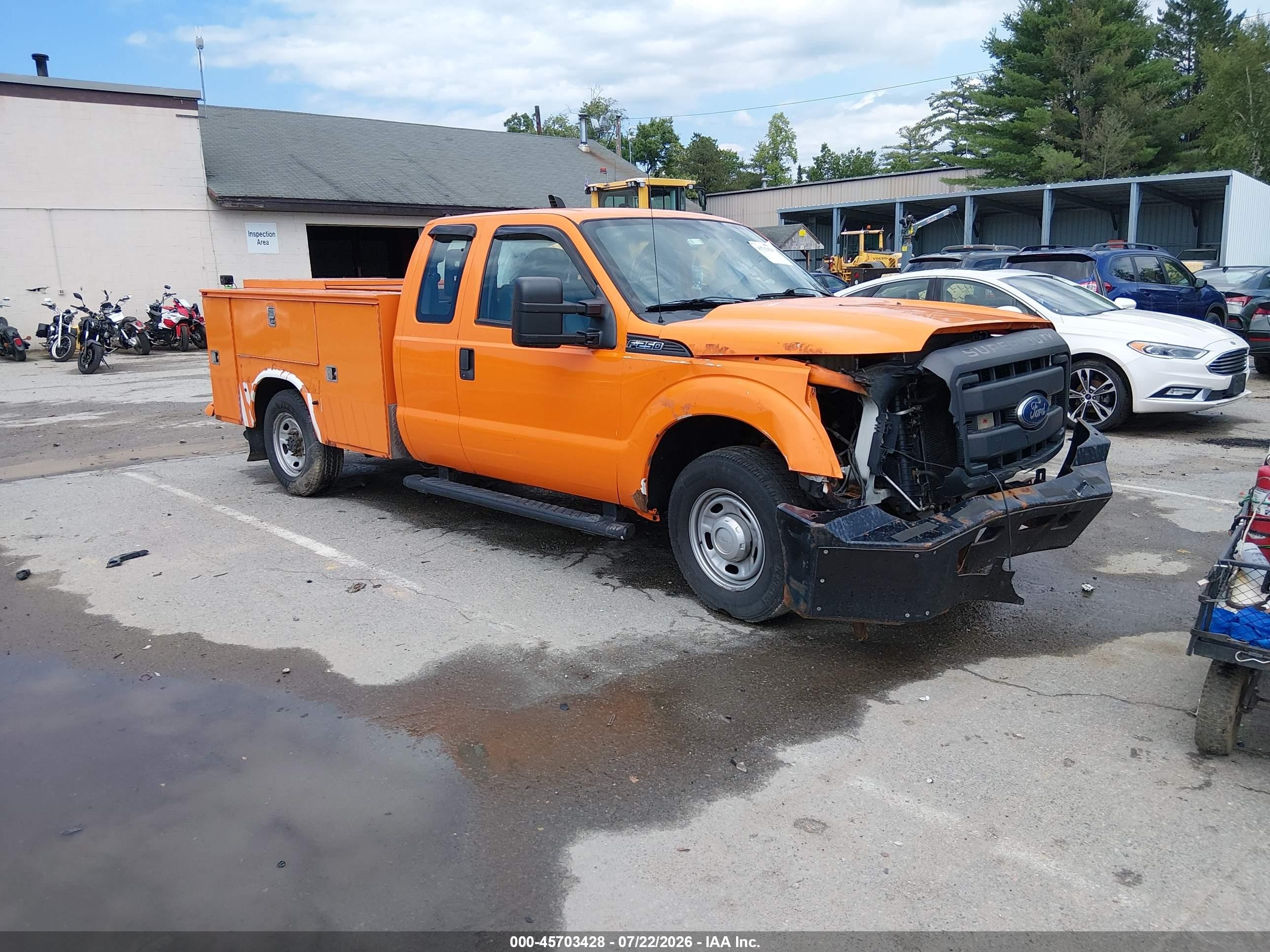 2015 Ford F-250 Xl Orange vin: 1FT7X2A63FEB32710