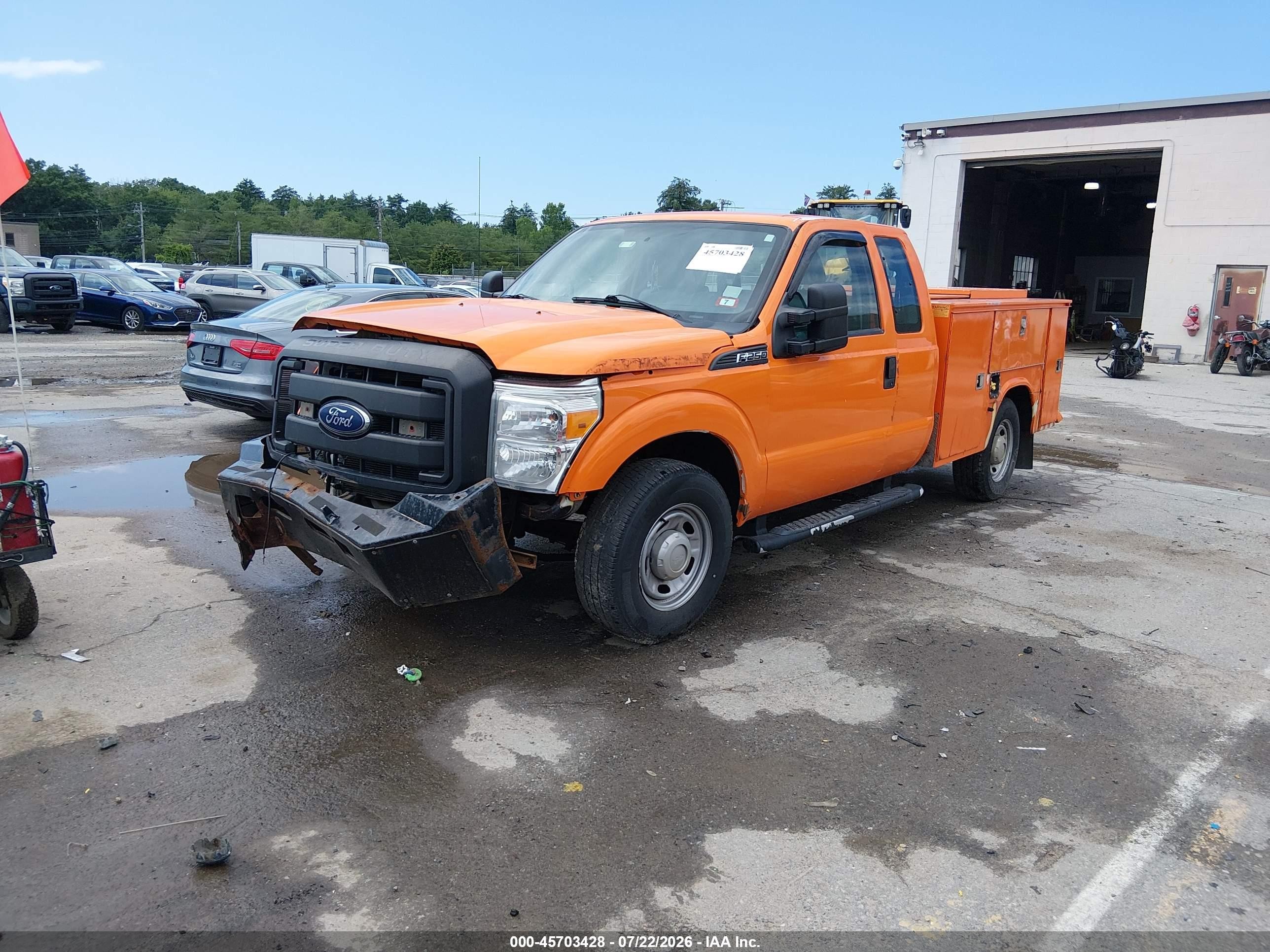2015 Ford F-250 Xl Orange vin: 1FT7X2A63FEB32710